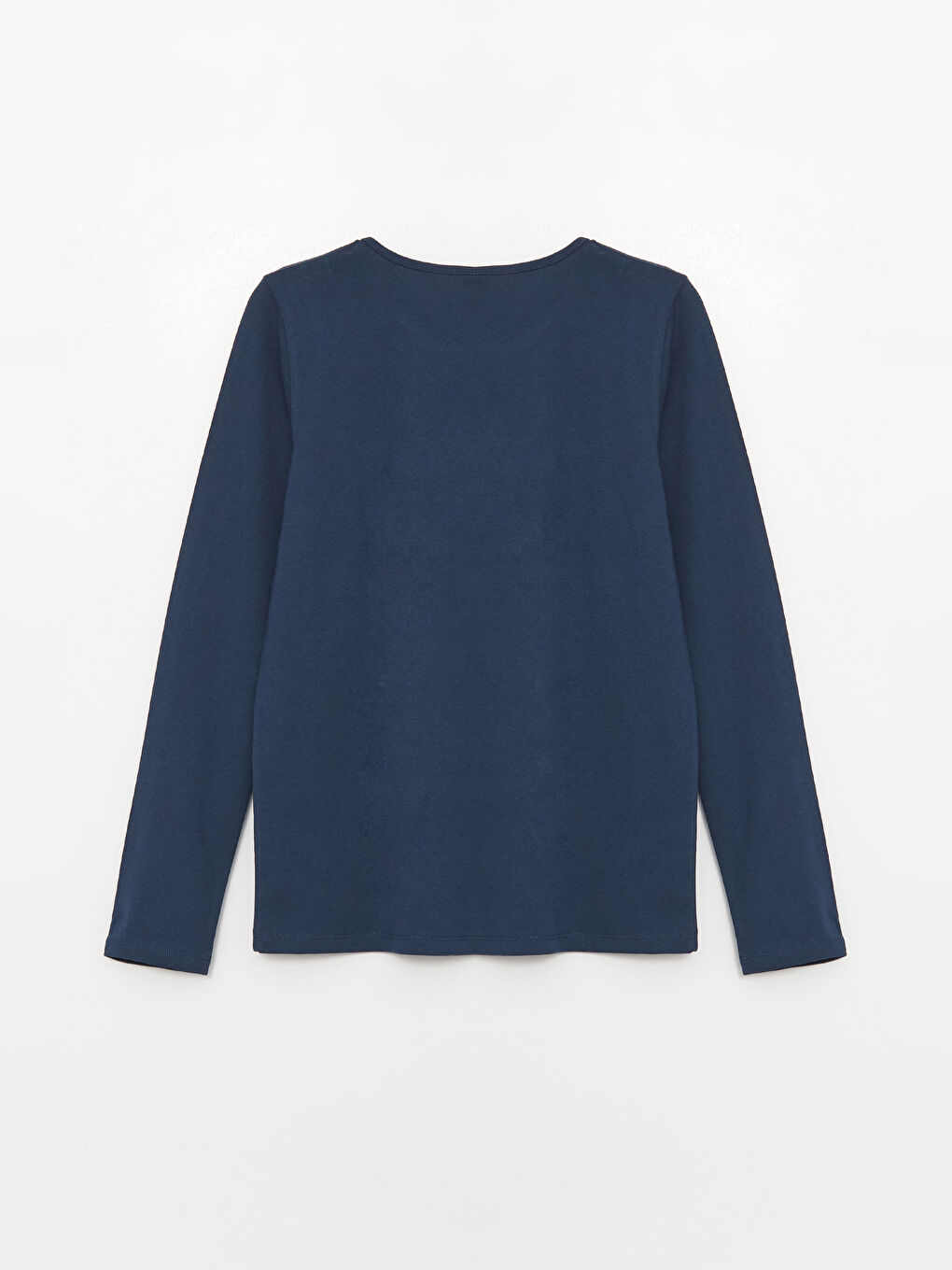 Crew Neck Printed Long Sleeve Girls' T-Shirt-1