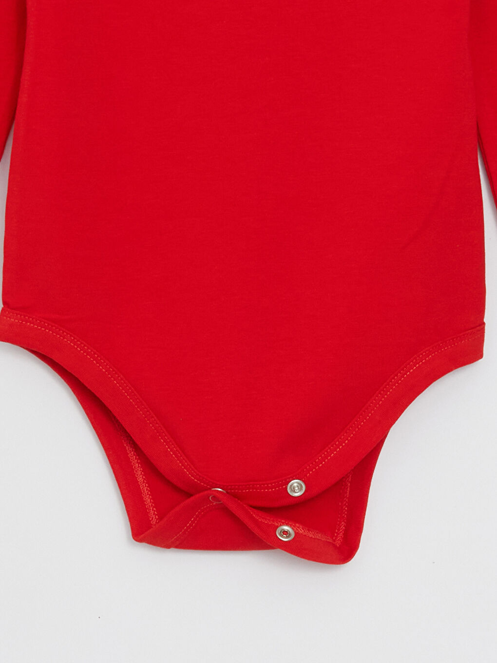 Kırmızı Bisiklet Yaka Baskılı Erkek Bebek Çıtçıtlı Bodysuit-1