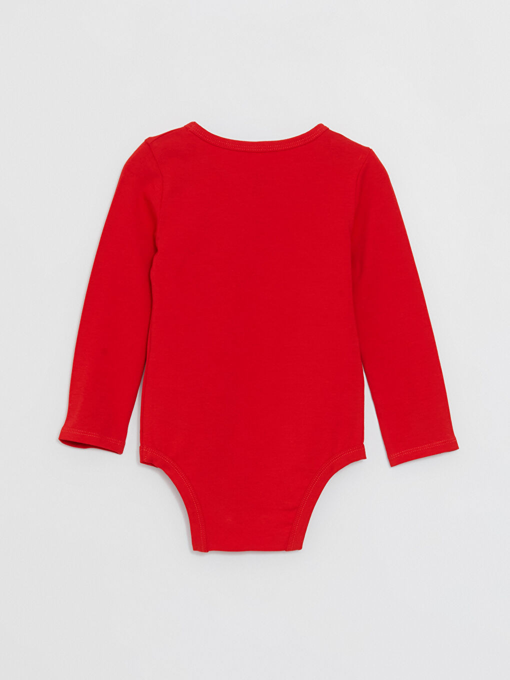 Kırmızı Bisiklet Yaka Baskılı Erkek Bebek Çıtçıtlı Bodysuit-2