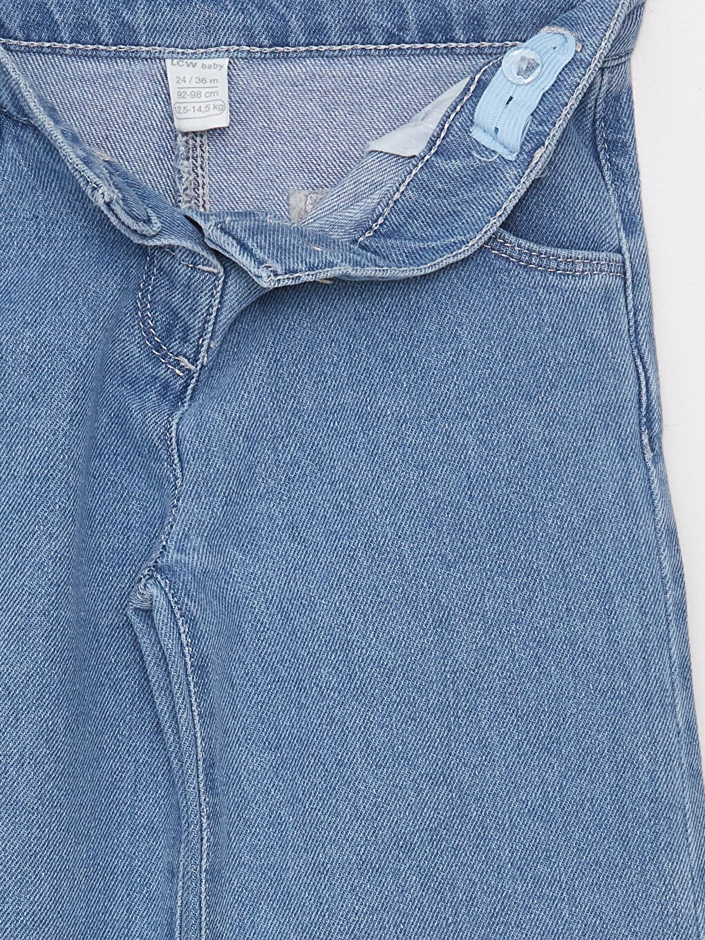Nakış Detaylı Kız Bebek Jean Pantolon-4
