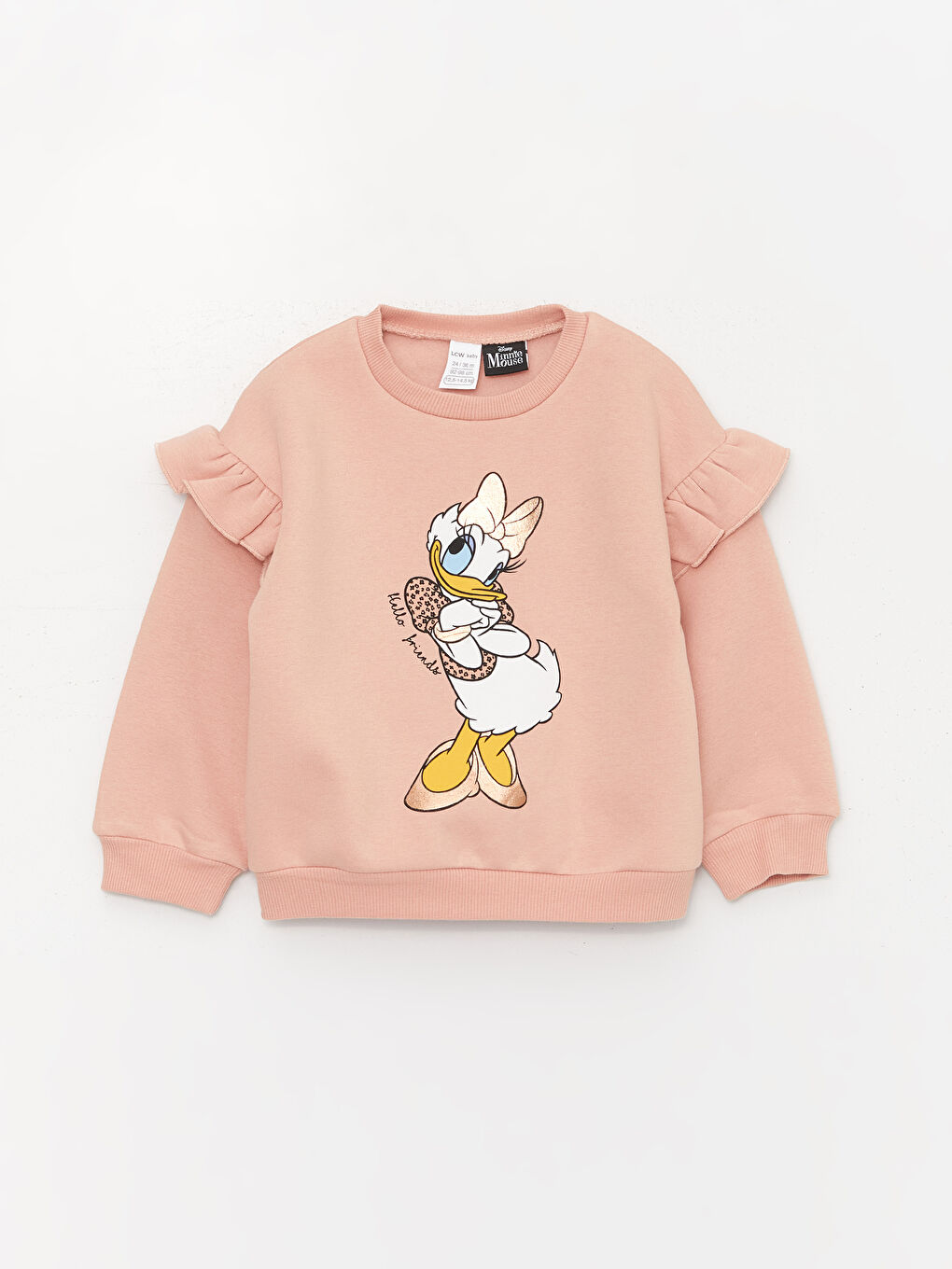 LCW baby Sweat-shirt Bébé Fille Imprimé Daisy Duck à Manches Longues Col Rond -W3EG07Z1-FJH
