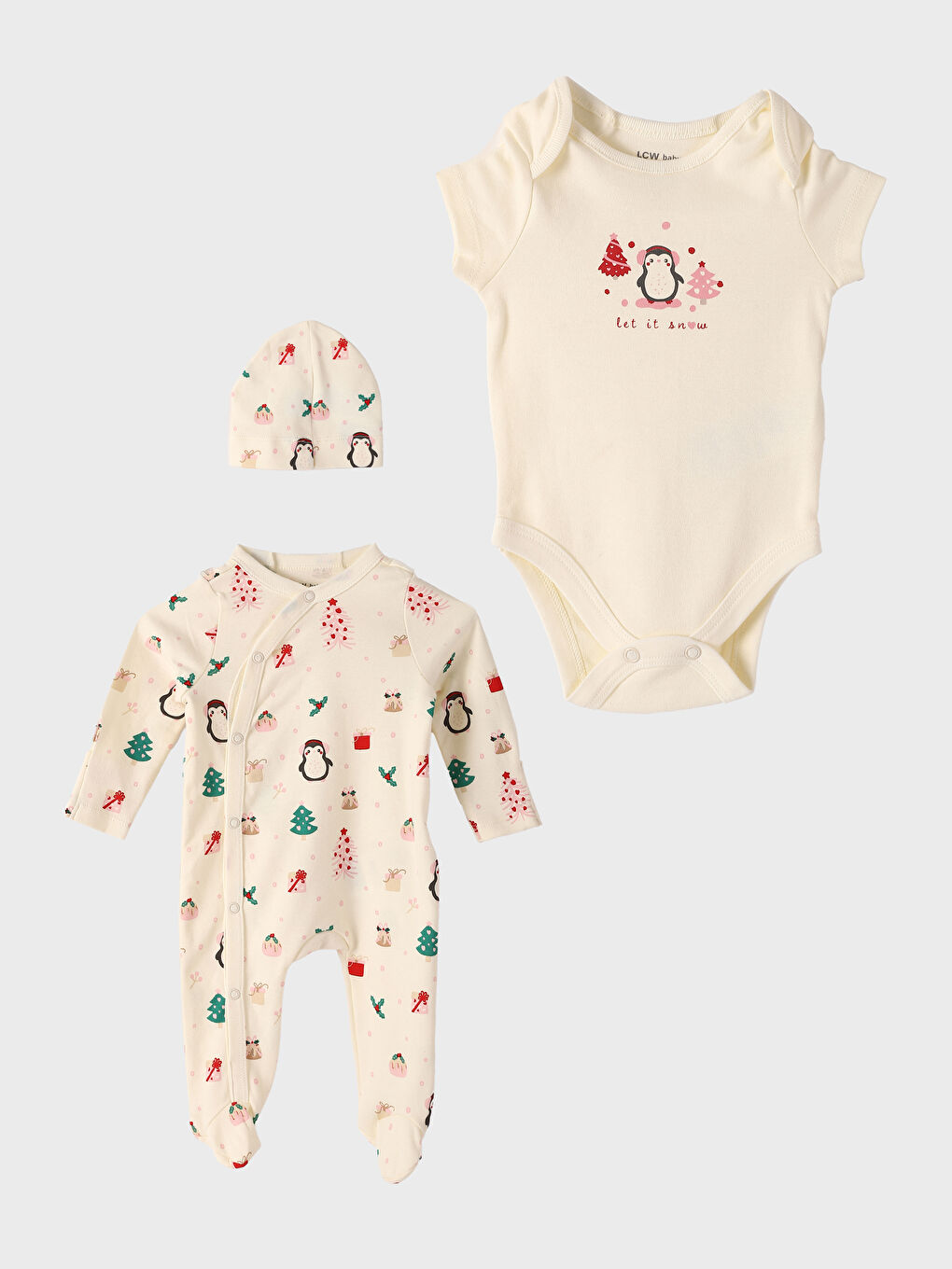 LCW baby Baby Girl Hospital Outlet Set of 3 -W3EG16Z1-LRB