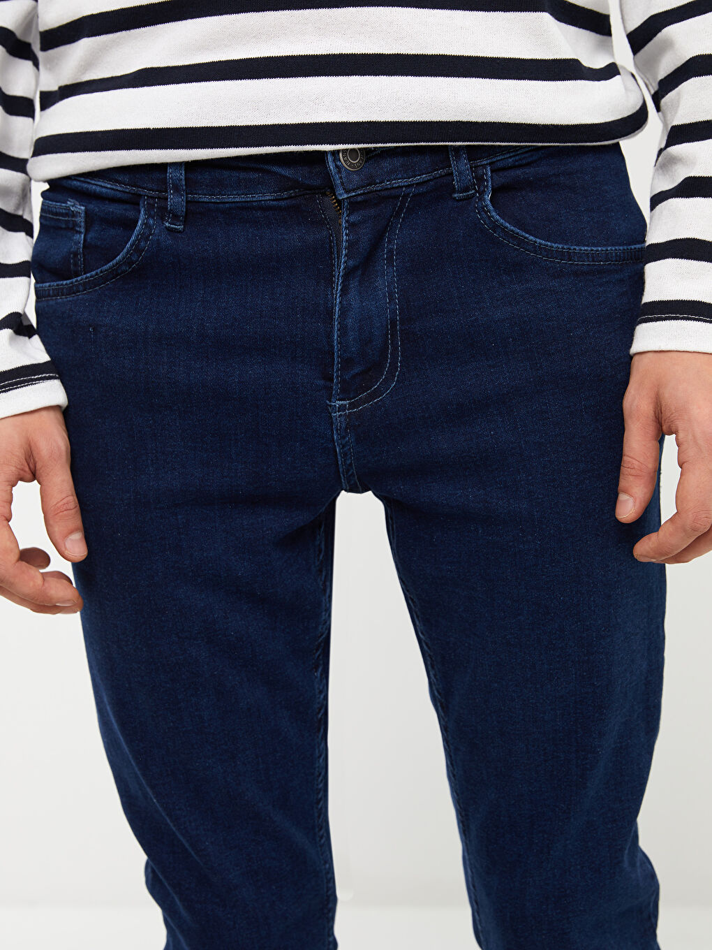 LCW ECO İndigo 750 Slim Fit Erkek Jean Pantolon - 4