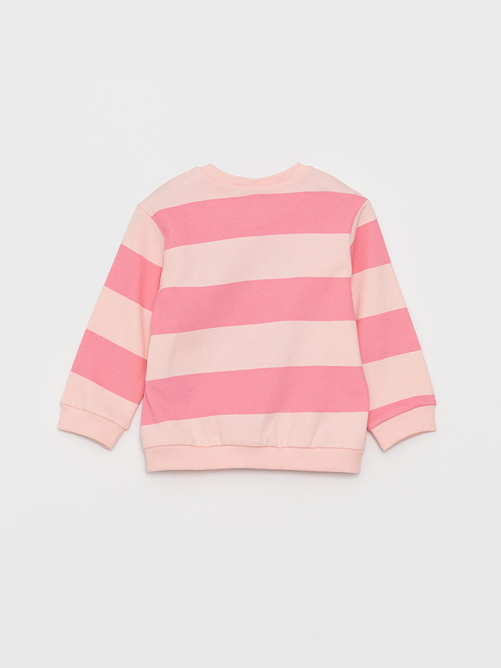 سويت شيرت بياقة دائرية مطبوع وبنطلون بناتي رضيع - طقم 2 قطع-5