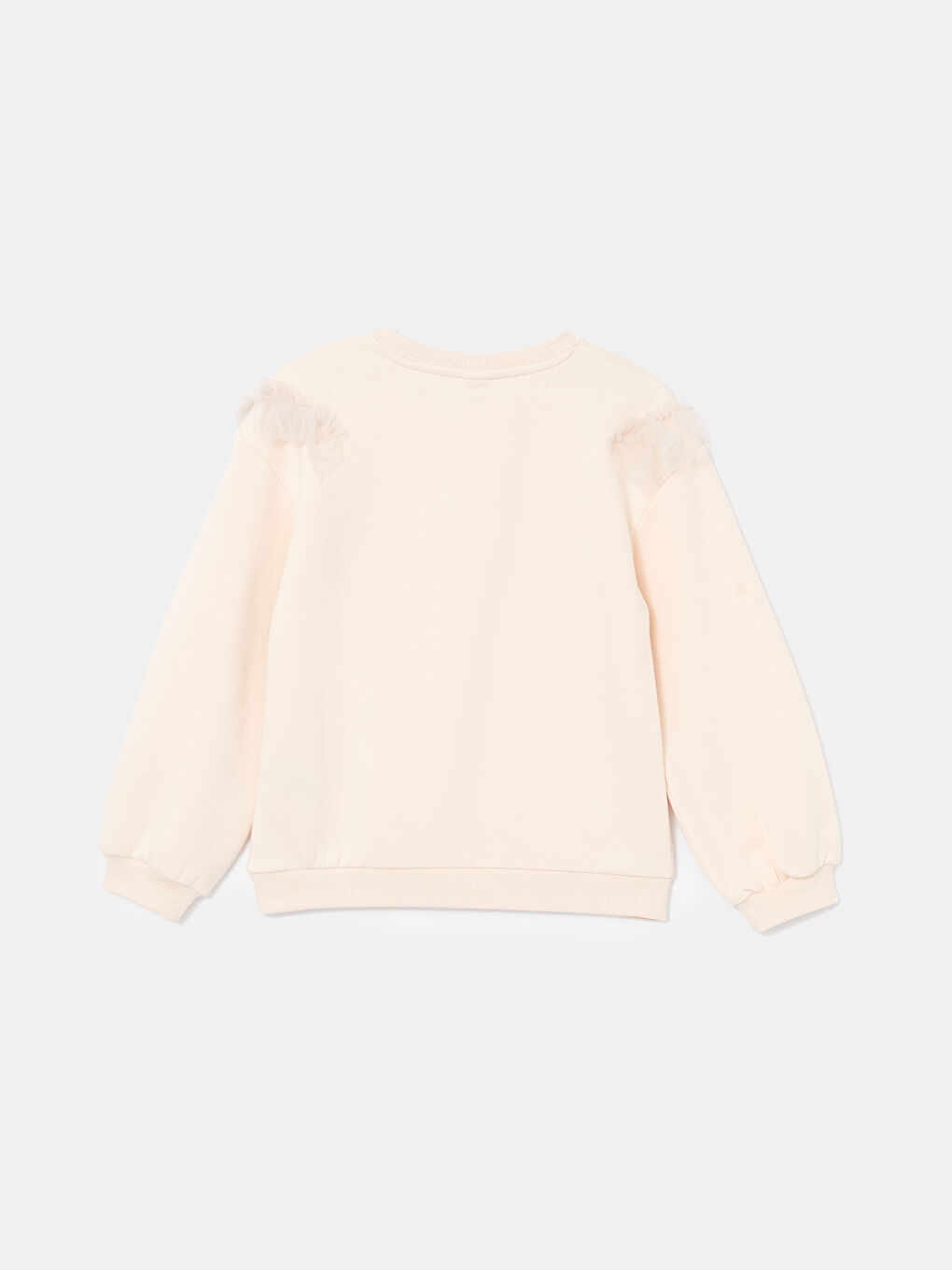 LCW Kids Uçuk Pembe Bisiklet Yaka Kız Çocuk Sweatshirt ve Tayt - 4