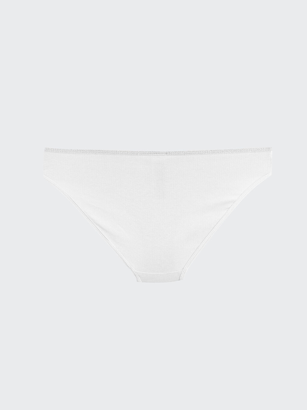 Beyaz Düz Bikini Külot-1