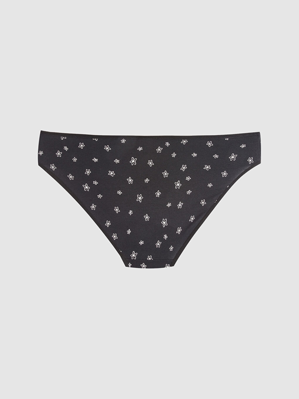Siyah Baskılı Bikini Külot-1