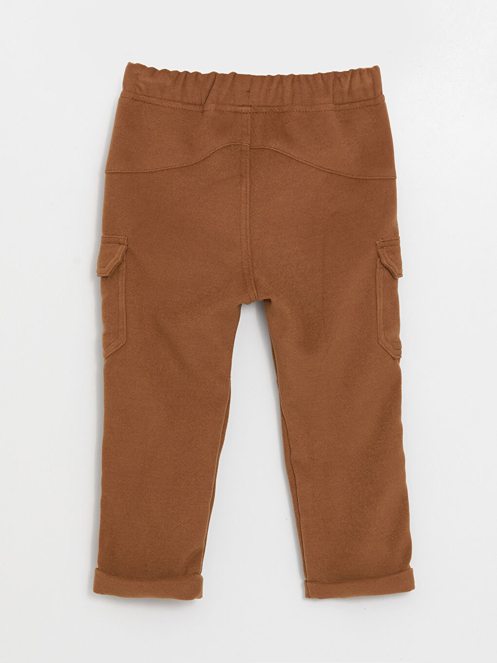 Kahverengi Beli Lastikli Erkek Çocuk Jogger Pantolon-1