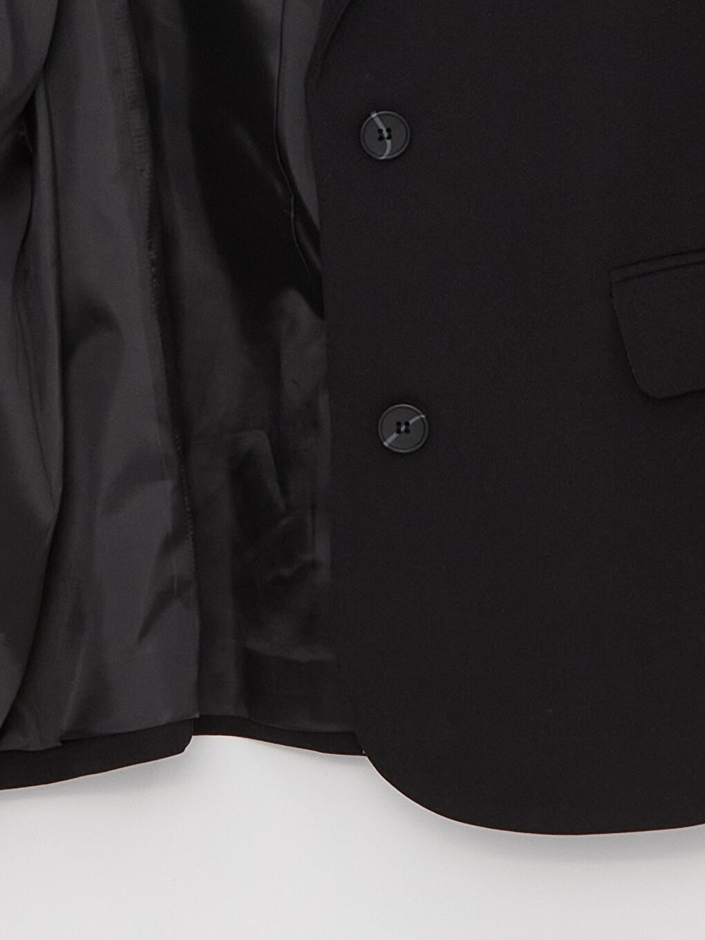 Siyah Düz Uzun Kollu Kadın Blazer Ceket-6