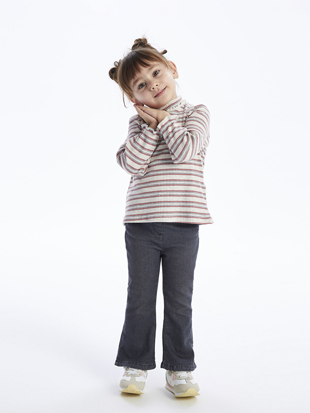 Flared Leg Baby Girl Jean Trousers