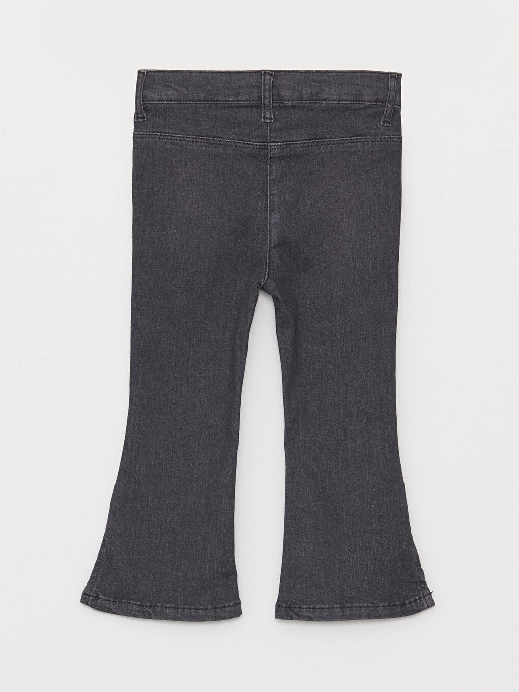 Flared Leg Baby Girl Jean Trousers-3