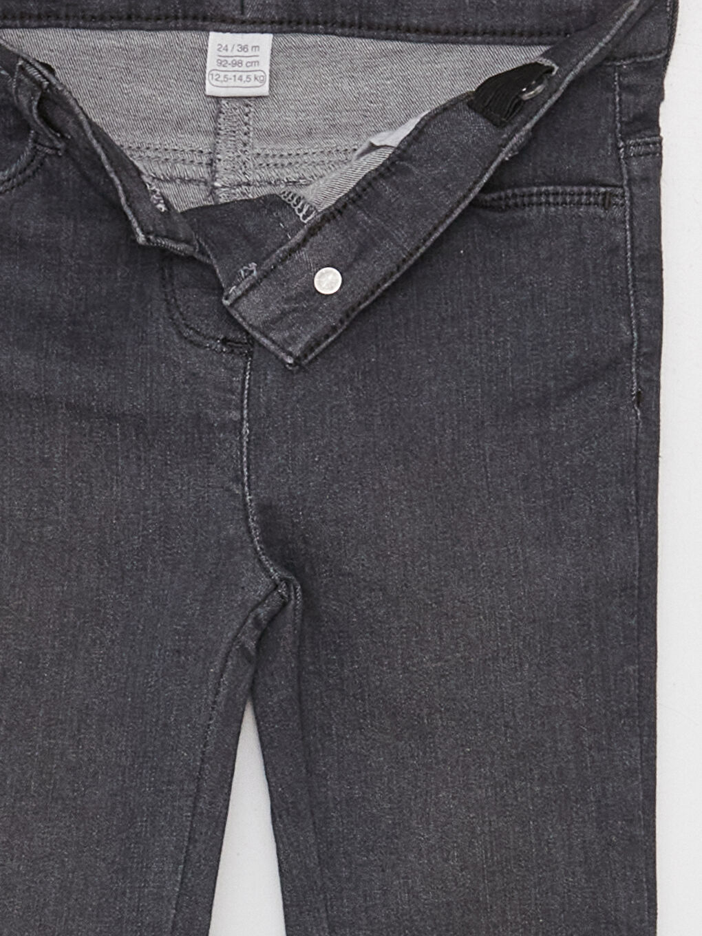 Flared Leg Baby Girl Jean Trousers-4