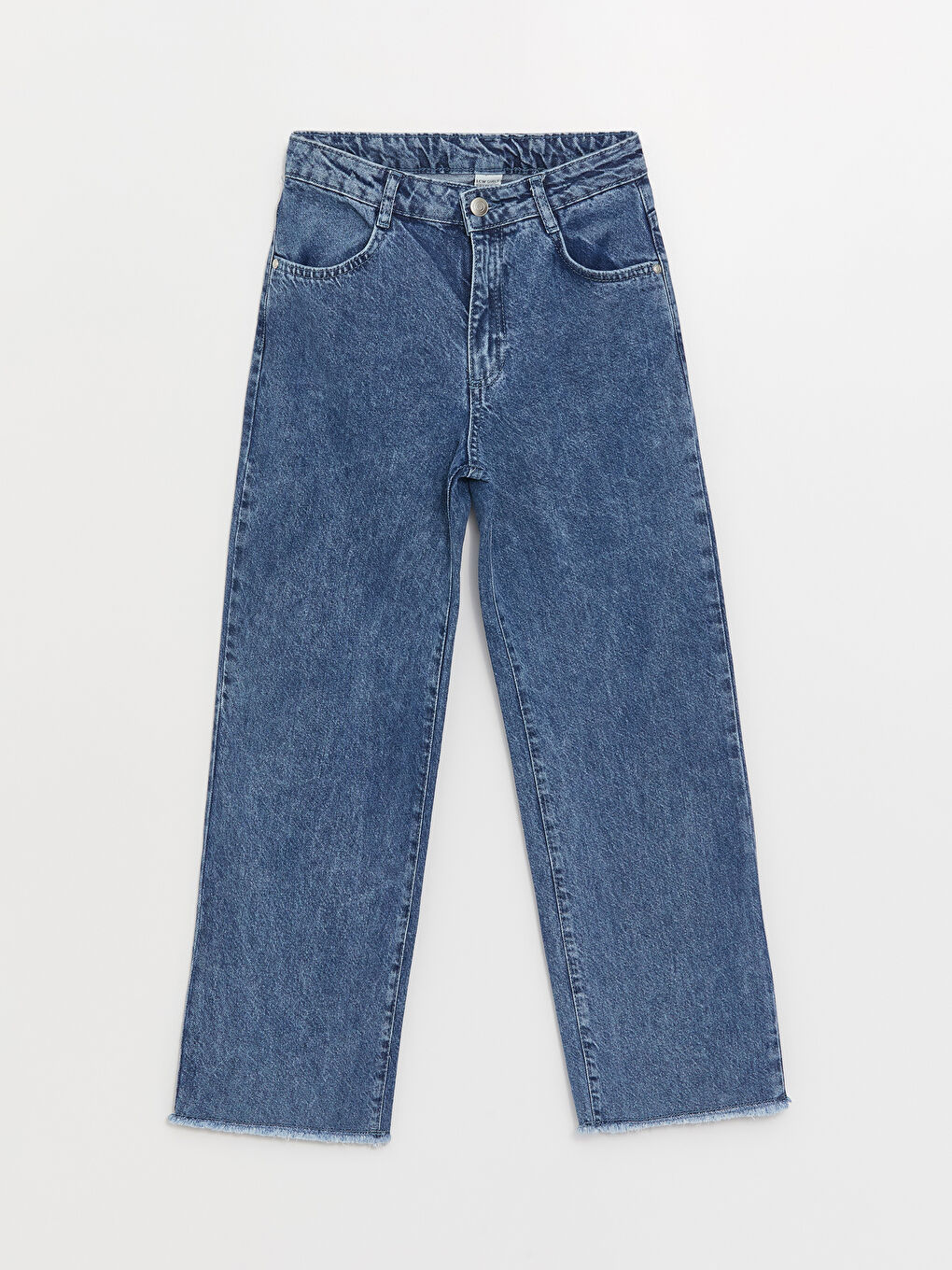 Mavi Wideleg Kız Çocuk Jean Pantolon