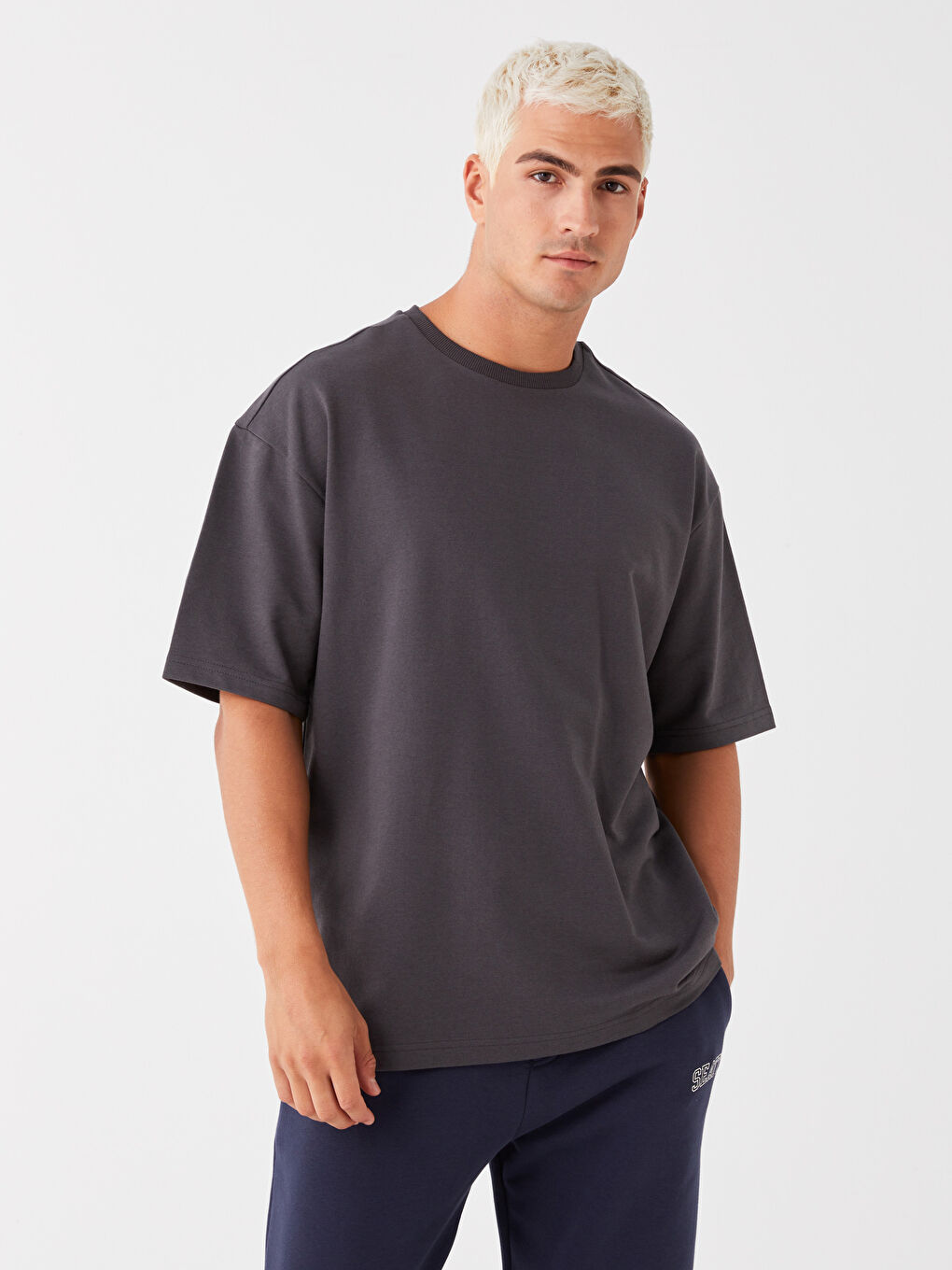 XSIDE Oversize Crew Neck Short Sleeve Men's T-Shirt