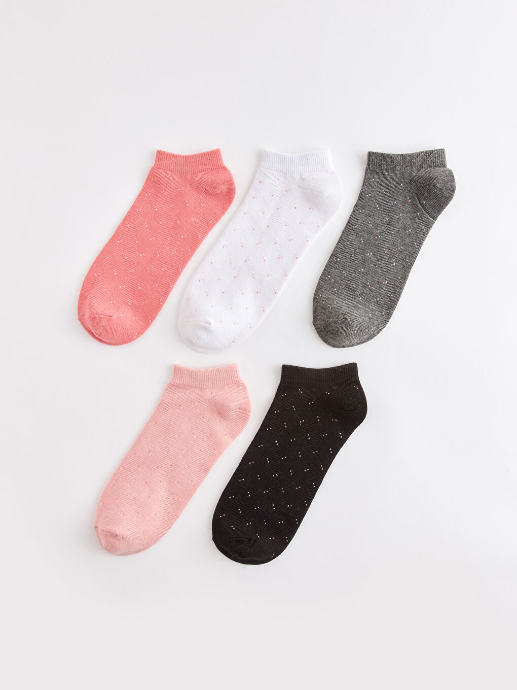 جوارب رياضية سادة للسيدات - ٥ قطع