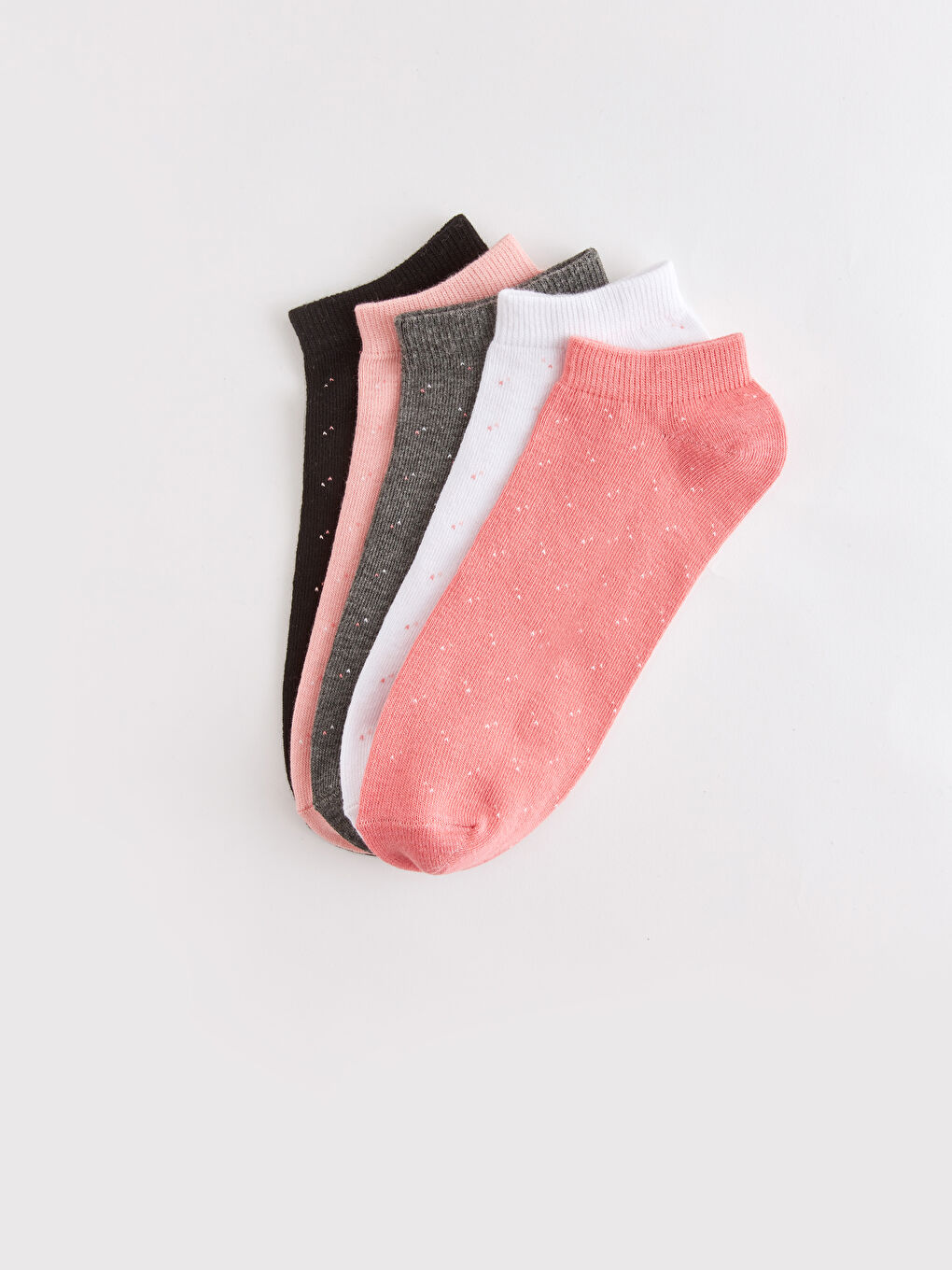 جوارب رياضية سادة للسيدات - ٥ قطع-1