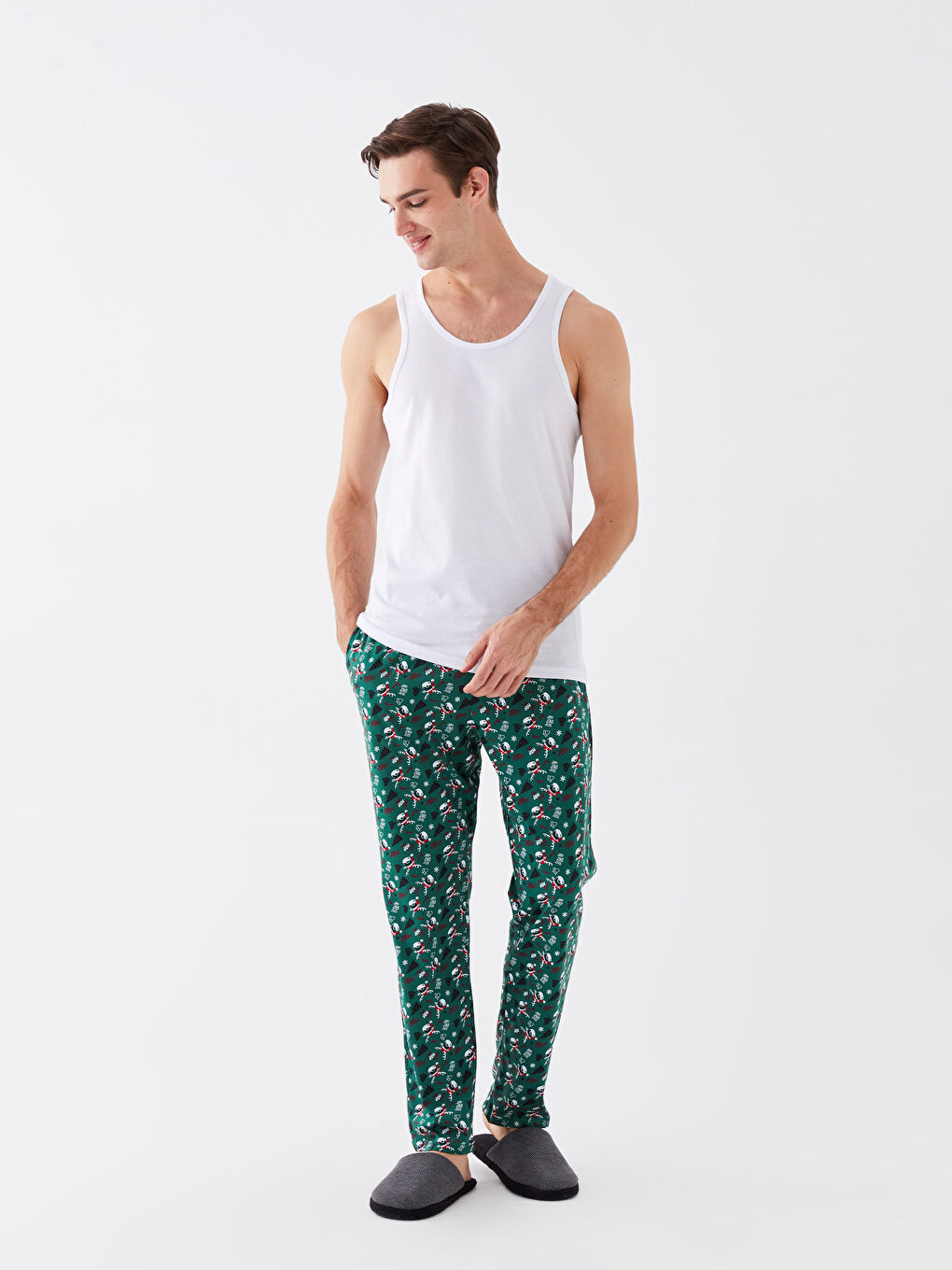 LC WAIKIKI Standard Pattern Men's Pajamas Bottom -W3EJ70Z8-LRR