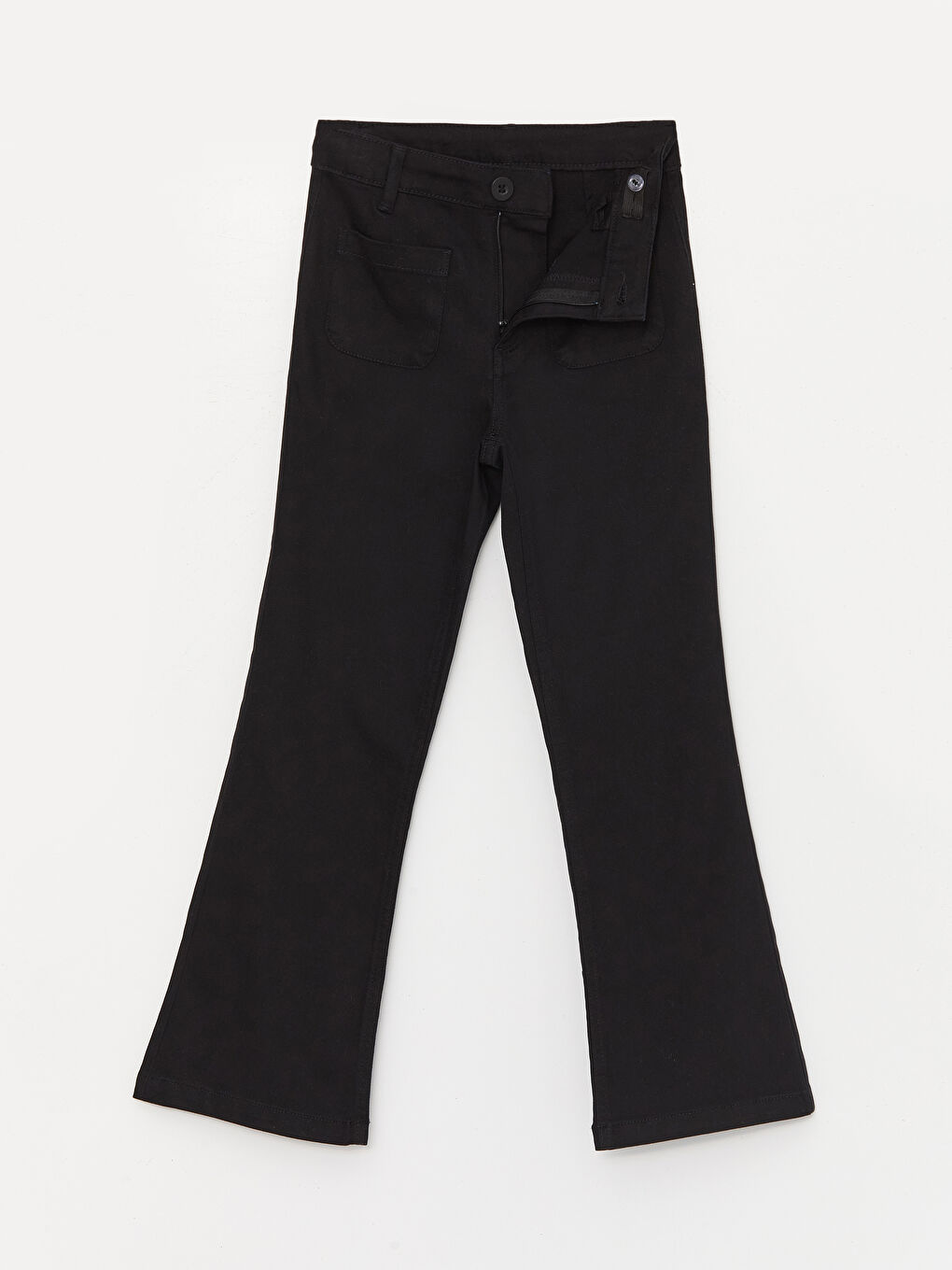 Basic Flared Trousers for Girls-2