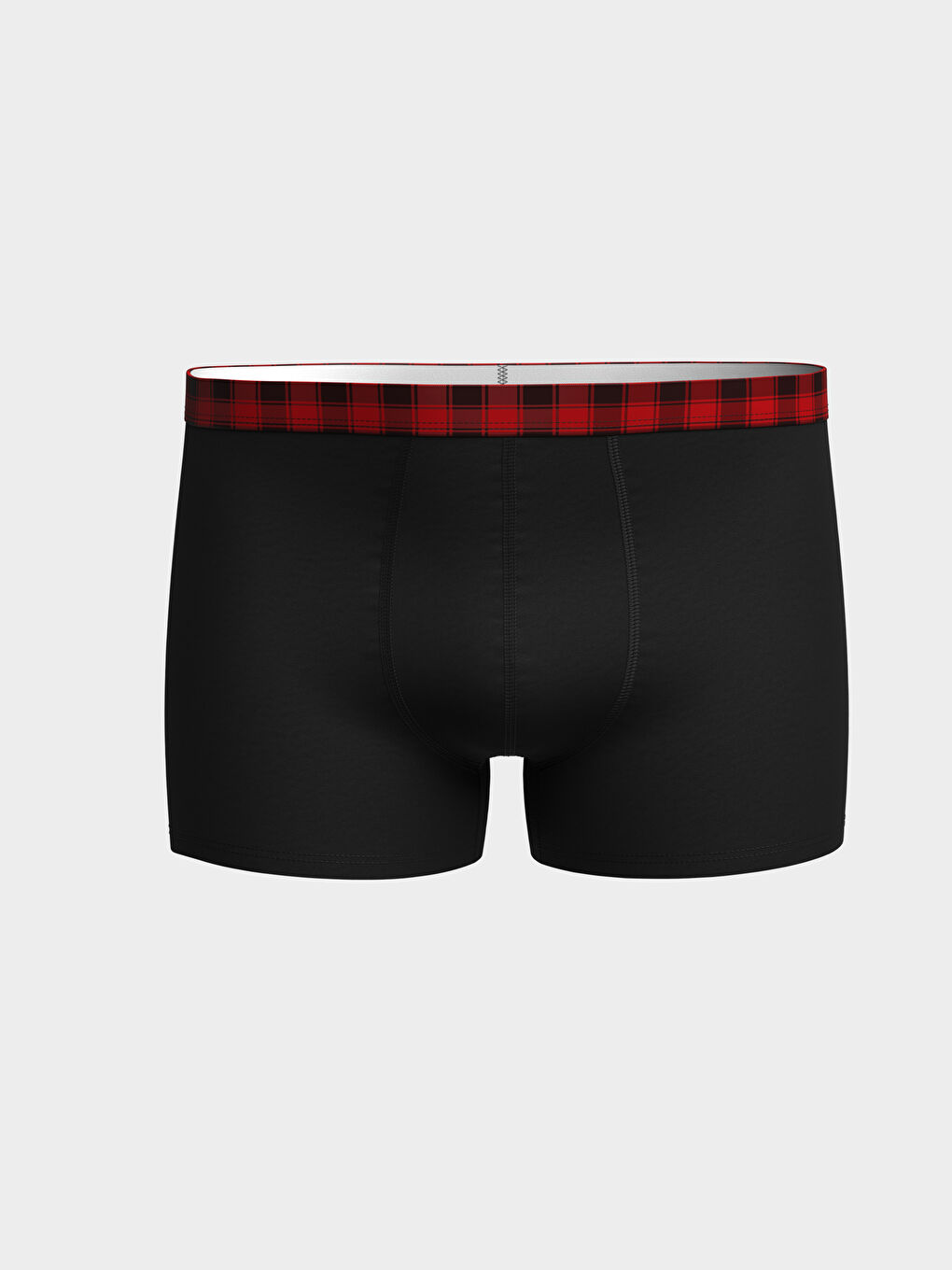 Kırmızı Standart Kalıp Pamuklu Esnek Erkek Boxer 3'lü-2