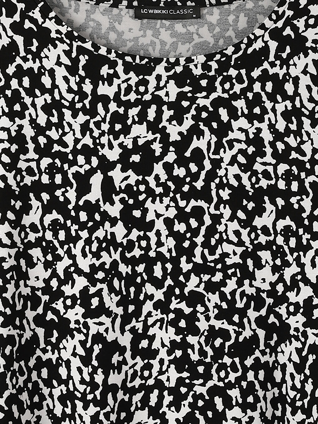 Crew Neck Patterned Long Sleeve Women's T-Shirt-7