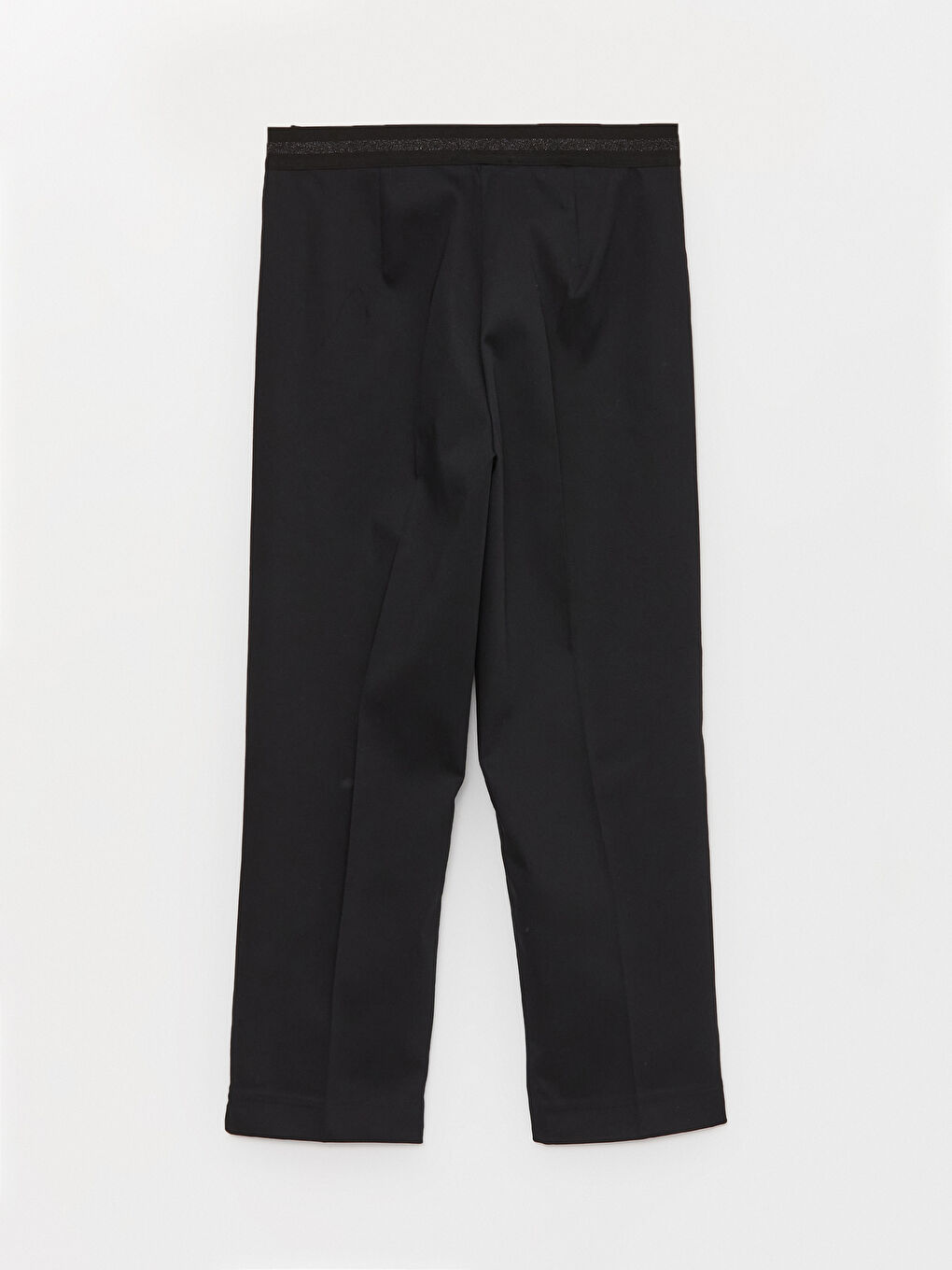 Siyah Kadın Dar Fit Düz Pantolon-5