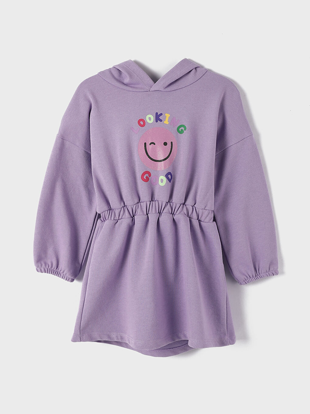 Hooded Long Sleeve Girl Dress