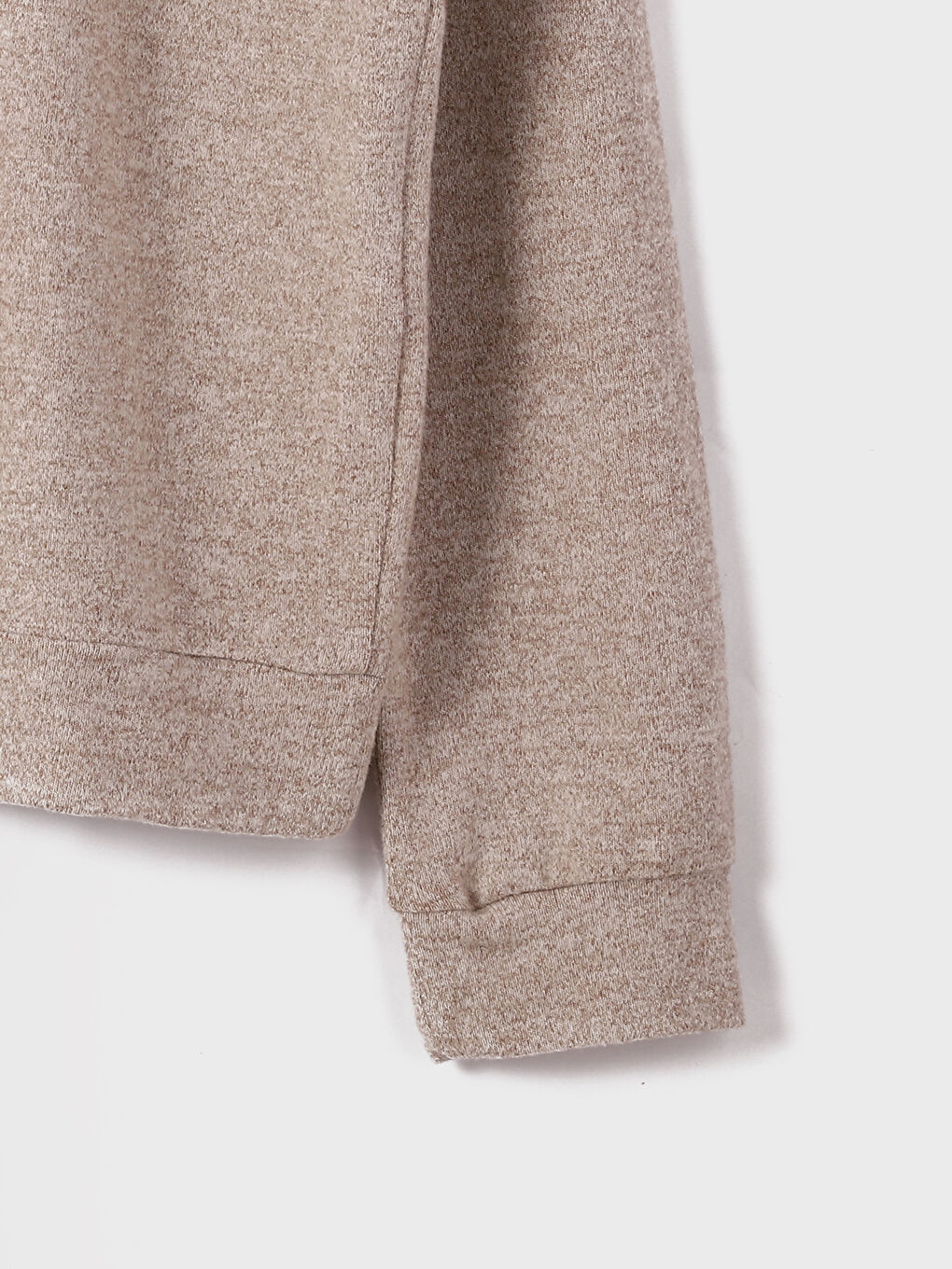 كنزة صوفية برقبة دائرية وكم طويل للرجال من قماش التريكو-3