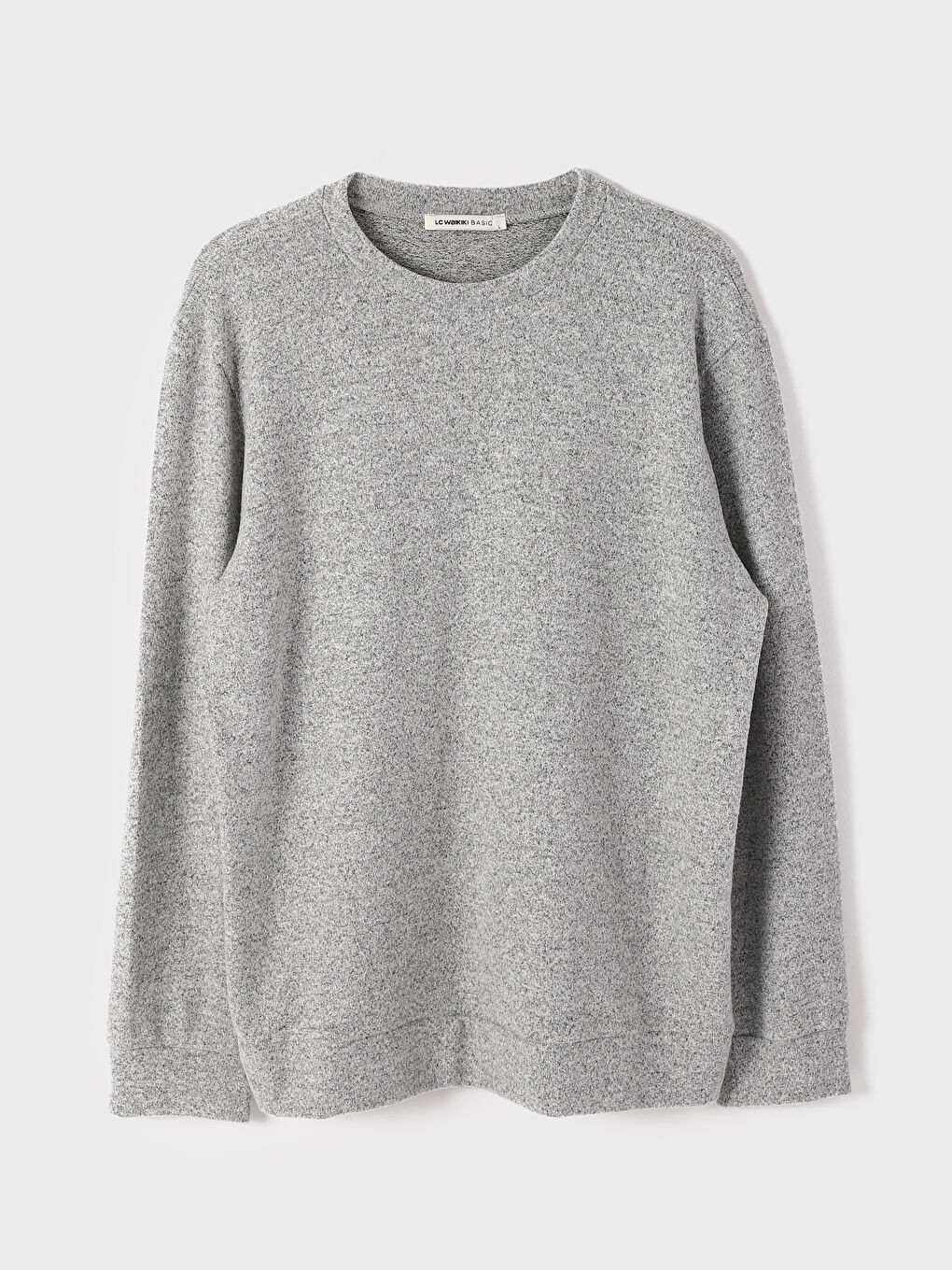 Crew Neck Long Sleeve Men's Tricot Sweater