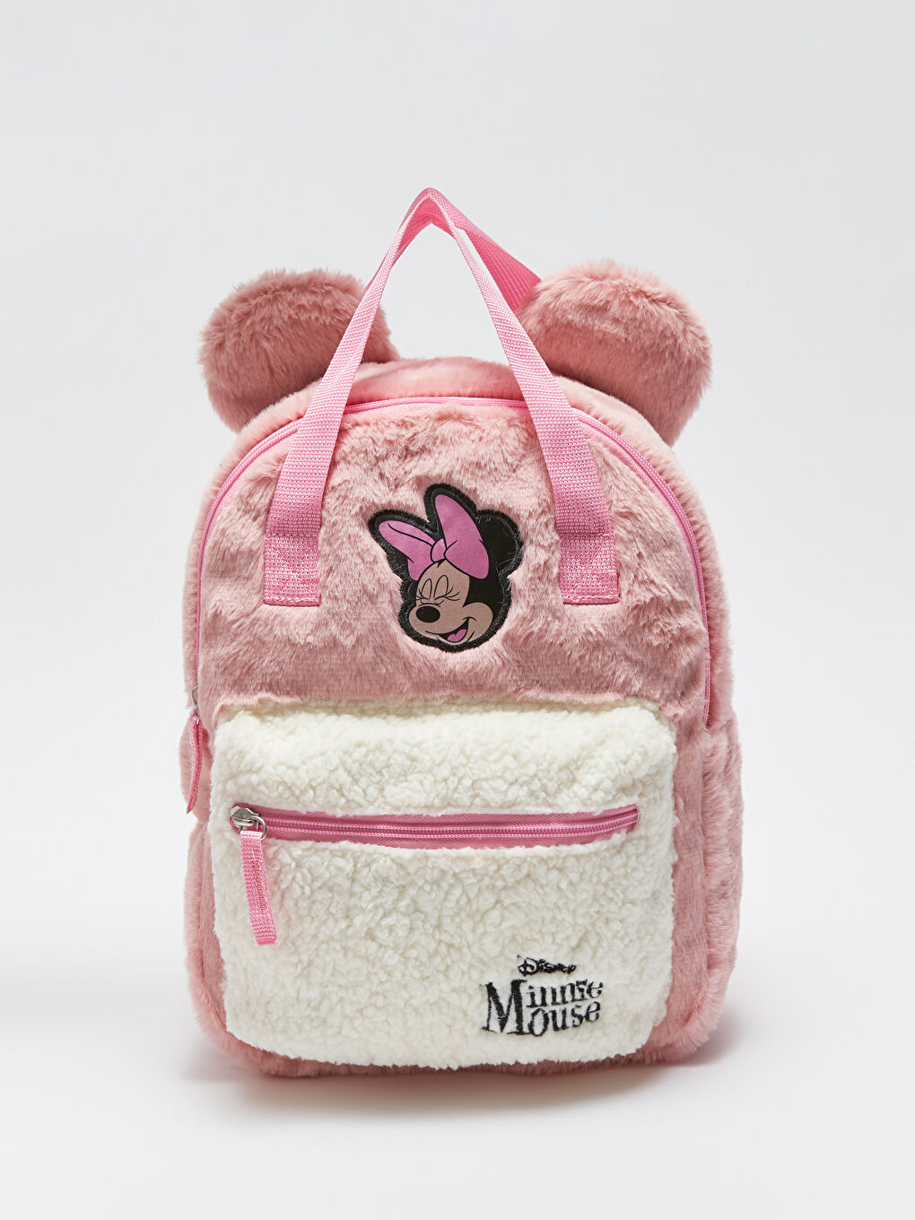 Pembe Minnie Mouse Baskılı Kız Çocuk Sırt Çantası