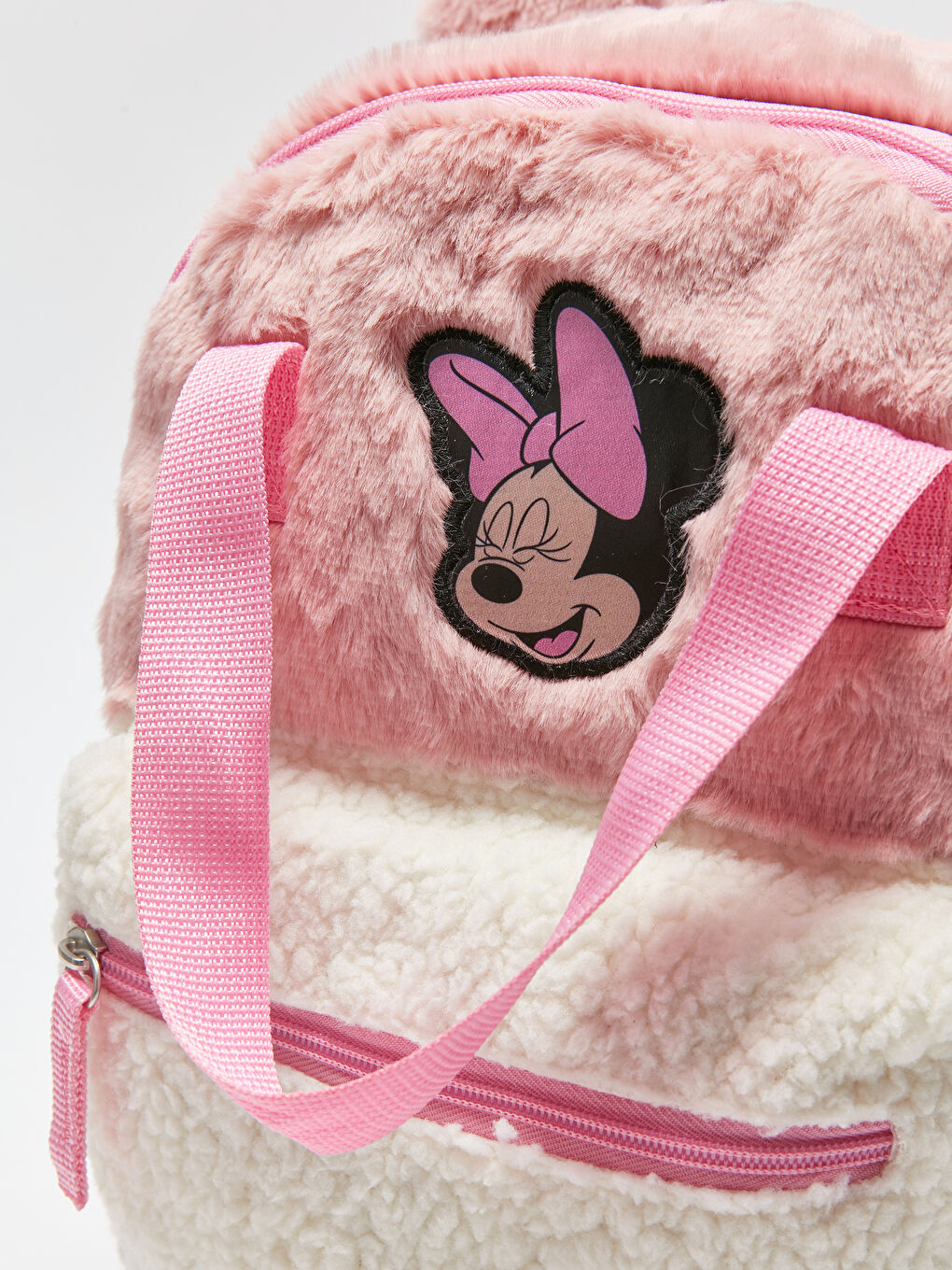 Pembe Minnie Mouse Baskılı Kız Çocuk Sırt Çantası-3