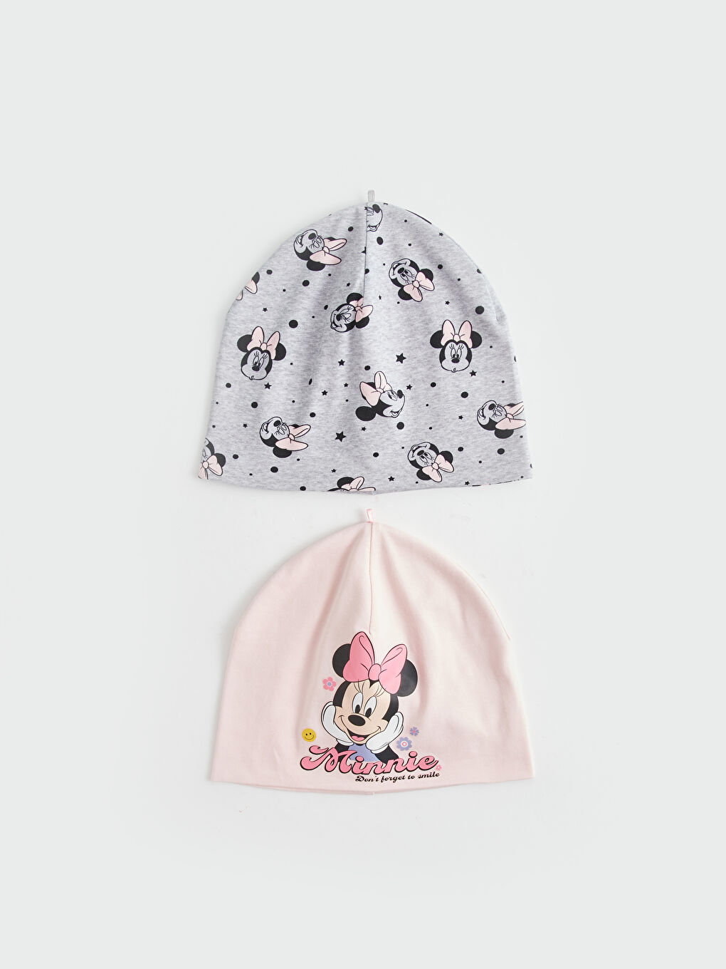 LCW ACCESSORIES Pembe Minnie Mouse Baskılı Kız Çocuk Bere 2'li