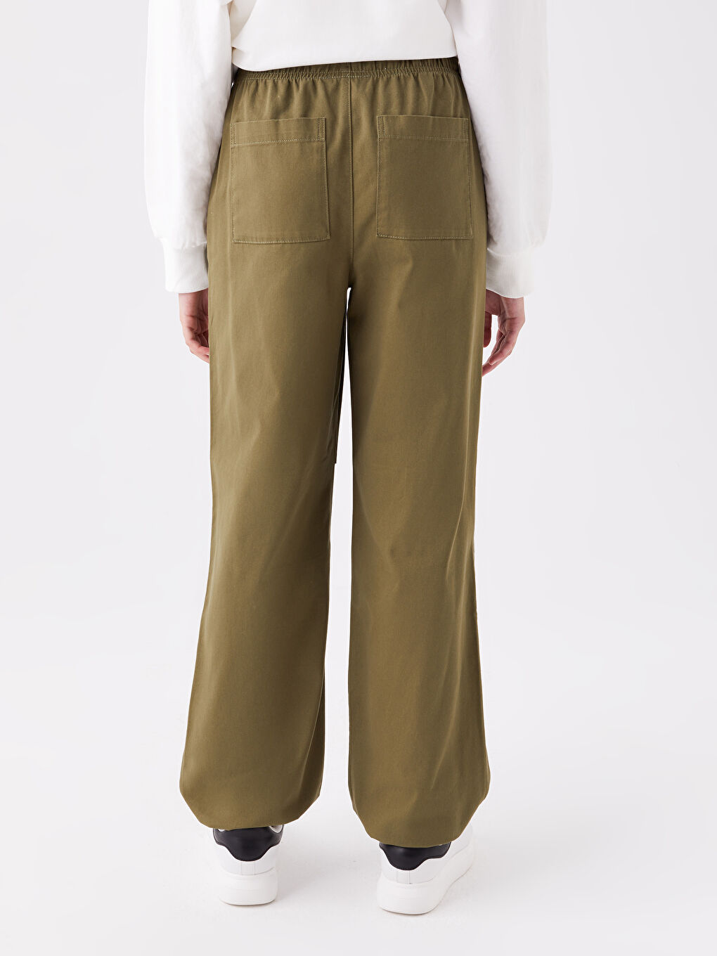 LCW Vision Elasticated Waist Relaxed Fit Women's Trousers -W3EN69Z8-H1Z