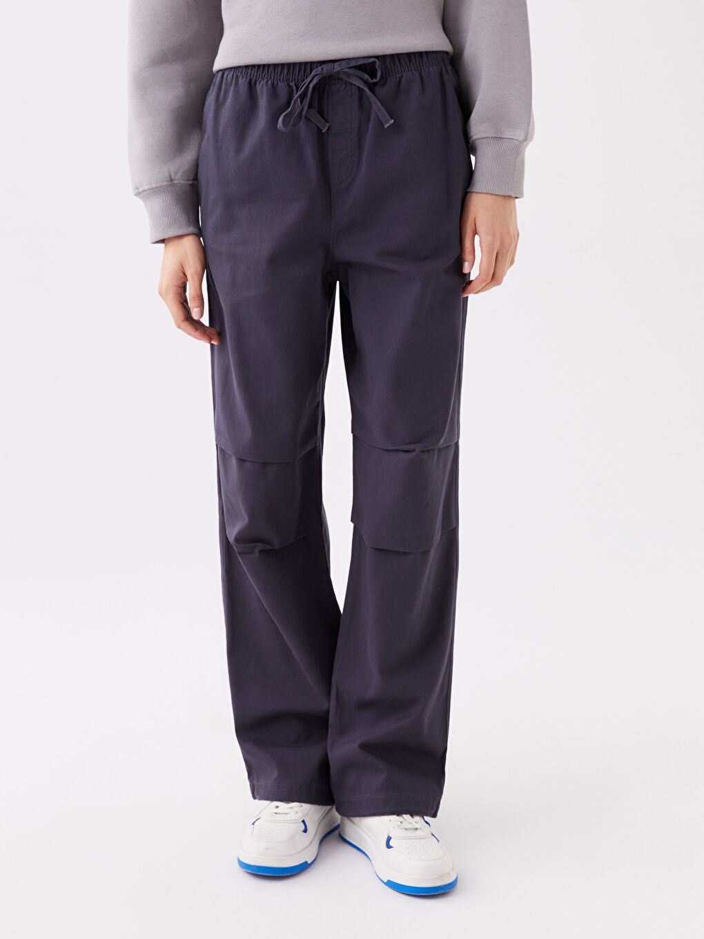 LCW Vision Elasticated Waist Relaxed Fit Women's Trousers -W3EN69Z8-HKG
