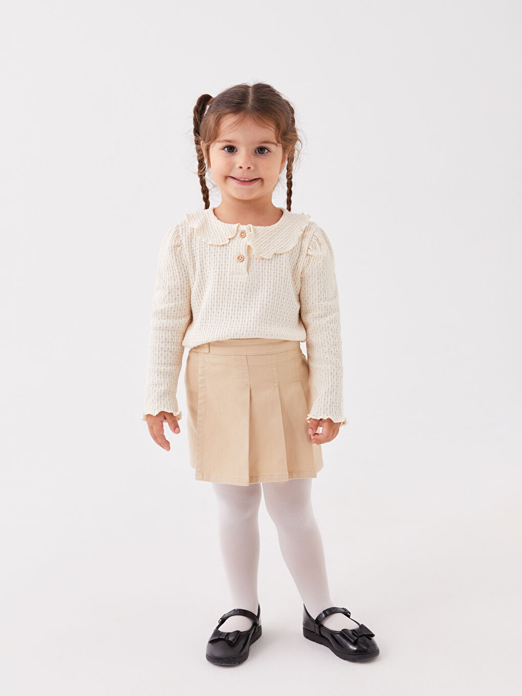 LCW baby Lot de 2 jupes-shorts et collants basiques pour bébé fille -W3EO01Z1-G3N