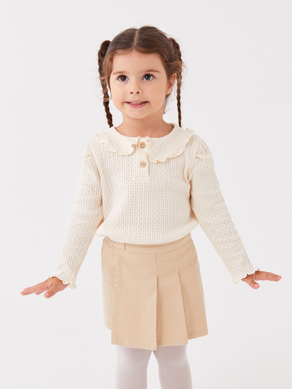 LCW baby Lot de 2 jupes-shorts et collants basiques pour bébé fille -W3EO01Z1-G3N