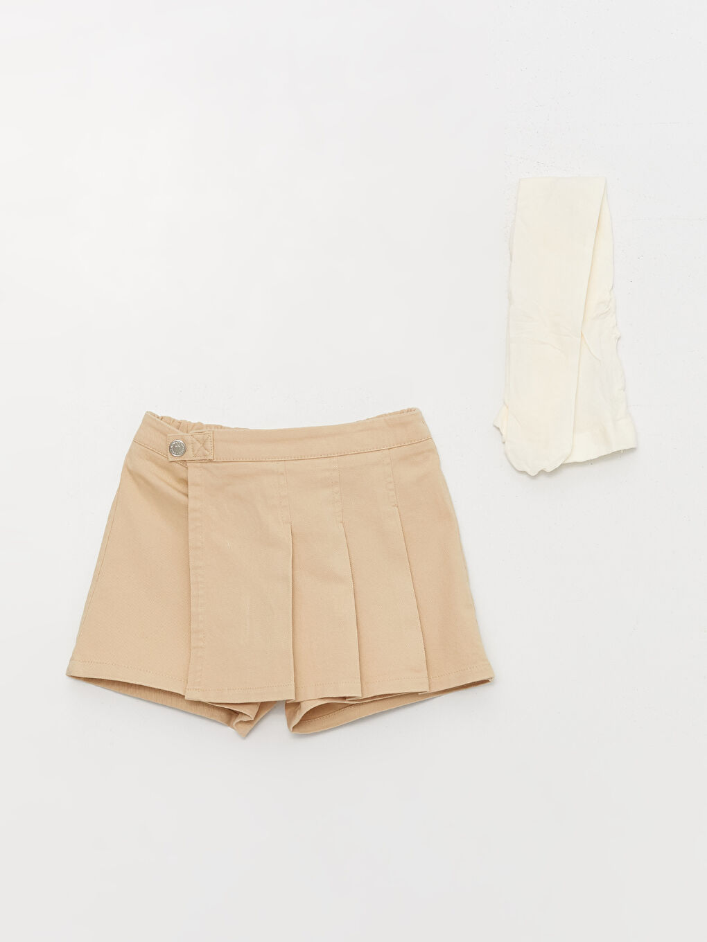 LCW baby Lot de 2 jupes-shorts et collants basiques pour bébé fille -W3EO01Z1-G3N