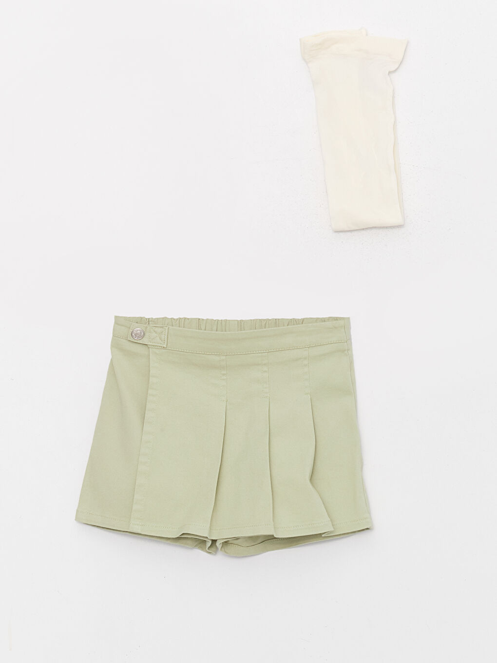 Basic Baby Girls Shorts Skirt and Pantyhose 2 Pack -W3EO01Z1-G7P