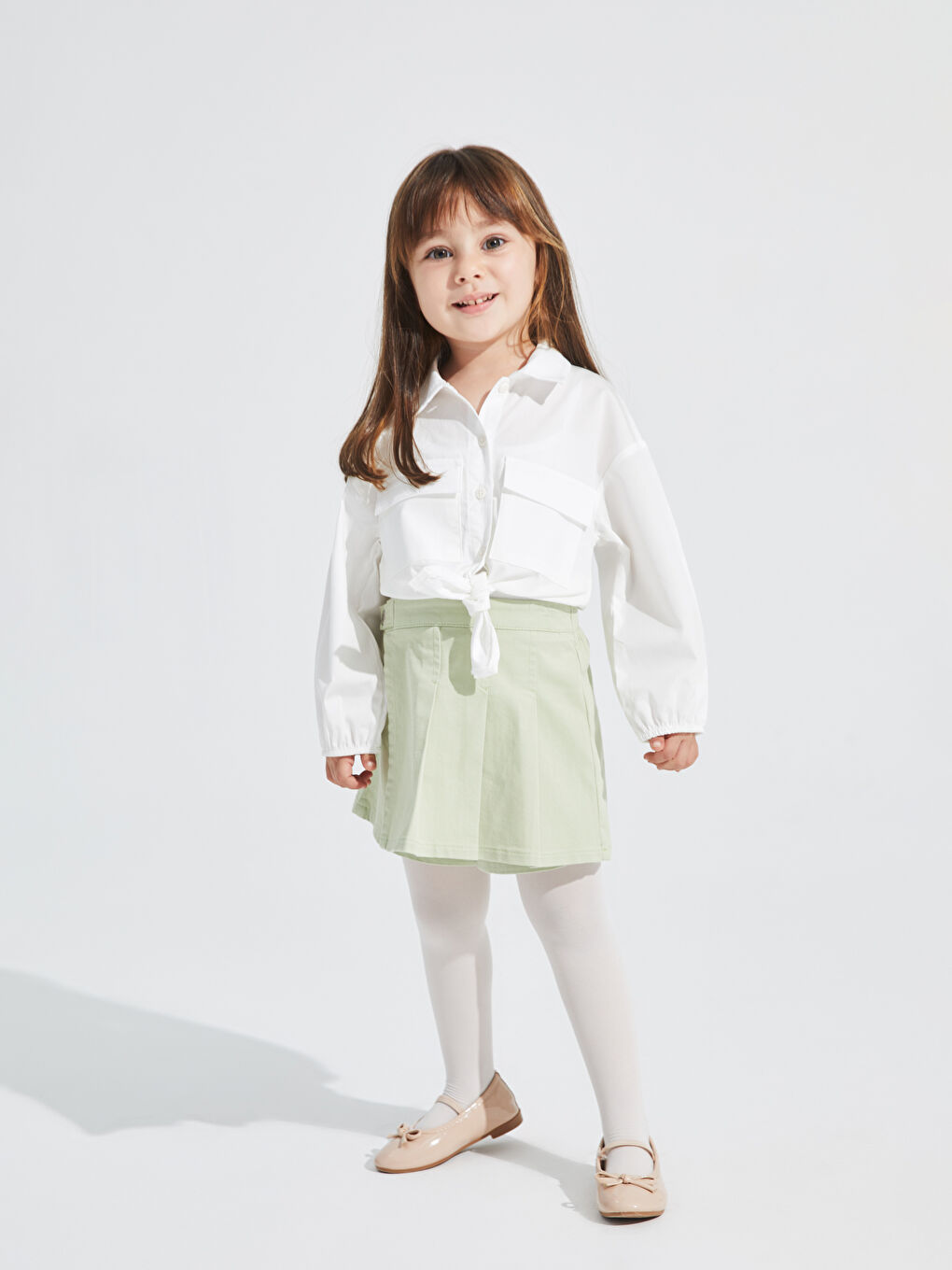 Basic Baby Girls Shorts Skirt and Pantyhose 2 Pack -W3EO01Z1-G7P