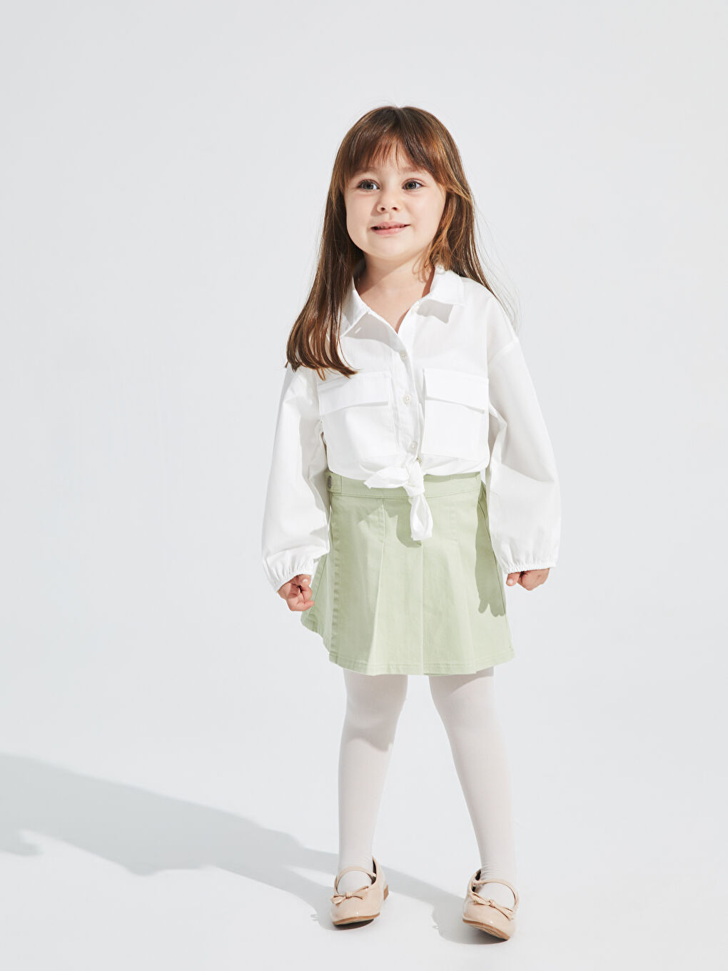 Basic Baby Girls Shorts Skirt and Pantyhose 2 Pack -W3EO01Z1-G7P
