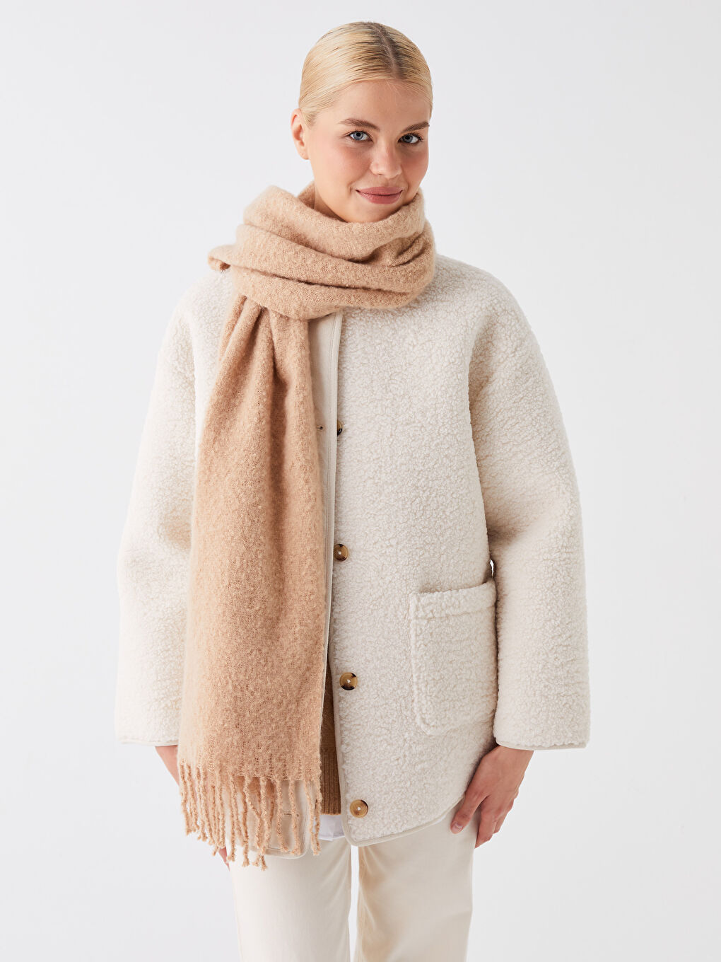 LCW ACCESSORIES Schlichter Fransenschal für Damen -W3EO11Z8-DU7