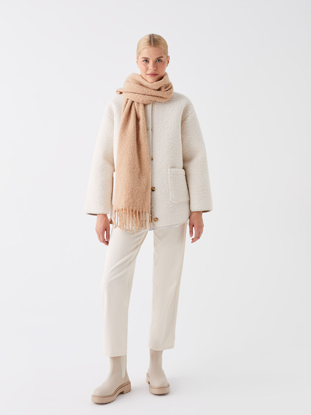 LCW ACCESSORIES Schlichter Fransenschal für Damen -W3EO11Z8-DU7