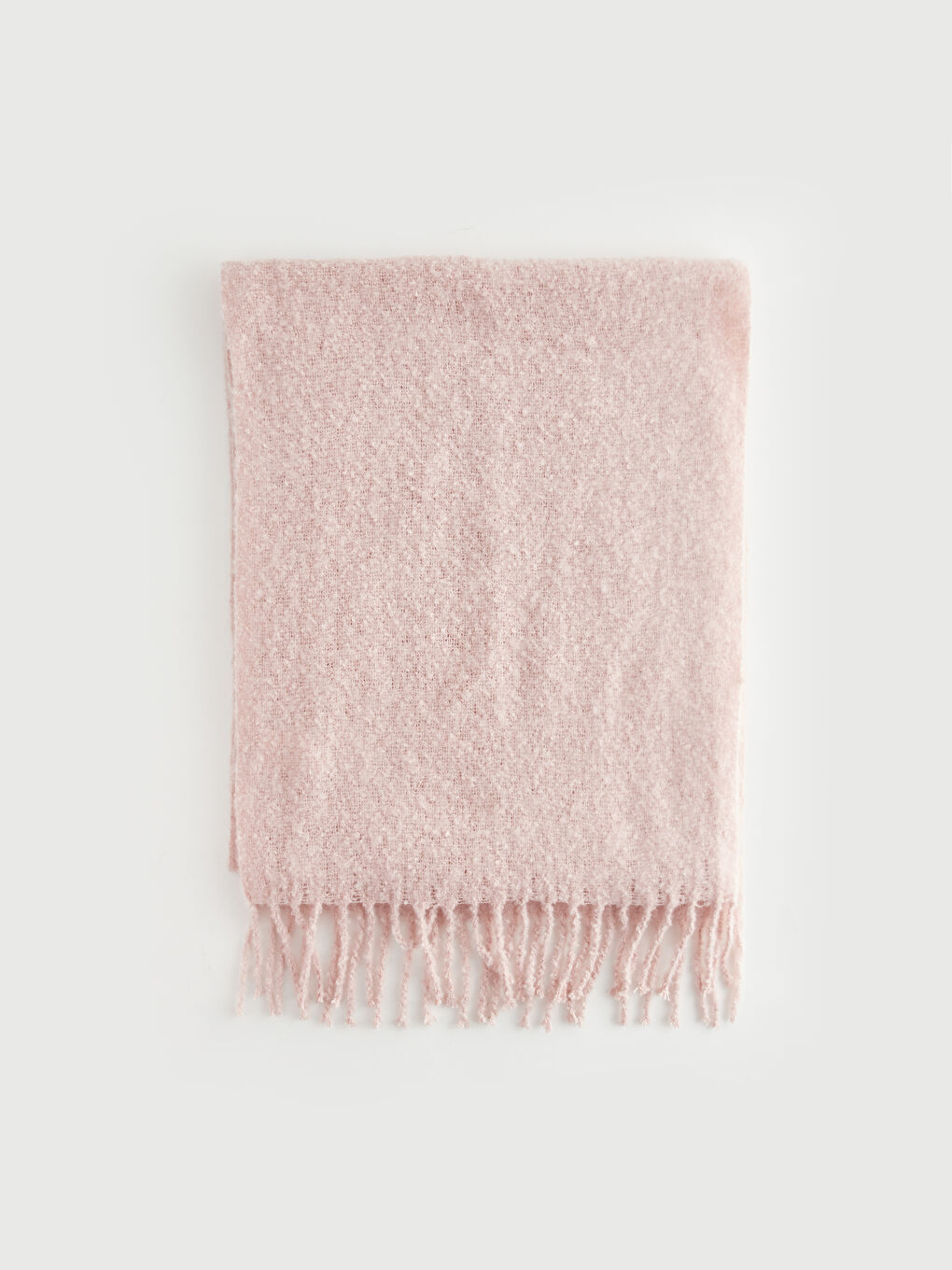 Eșarfă Simplă cu Franjuri pentru Femei-3