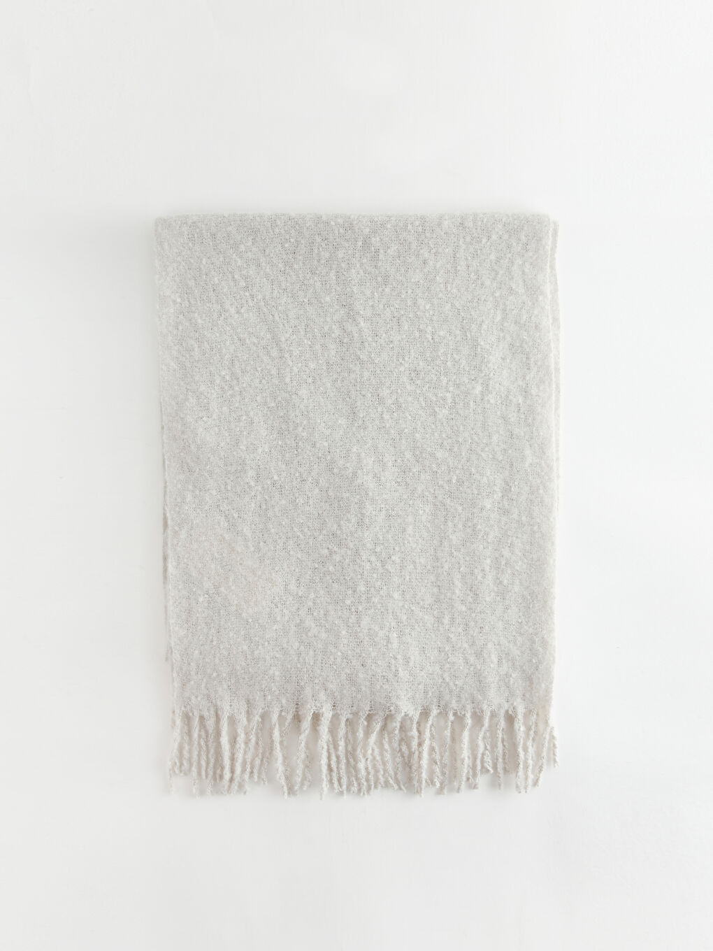 Plain Fringed Women's Scarf-4