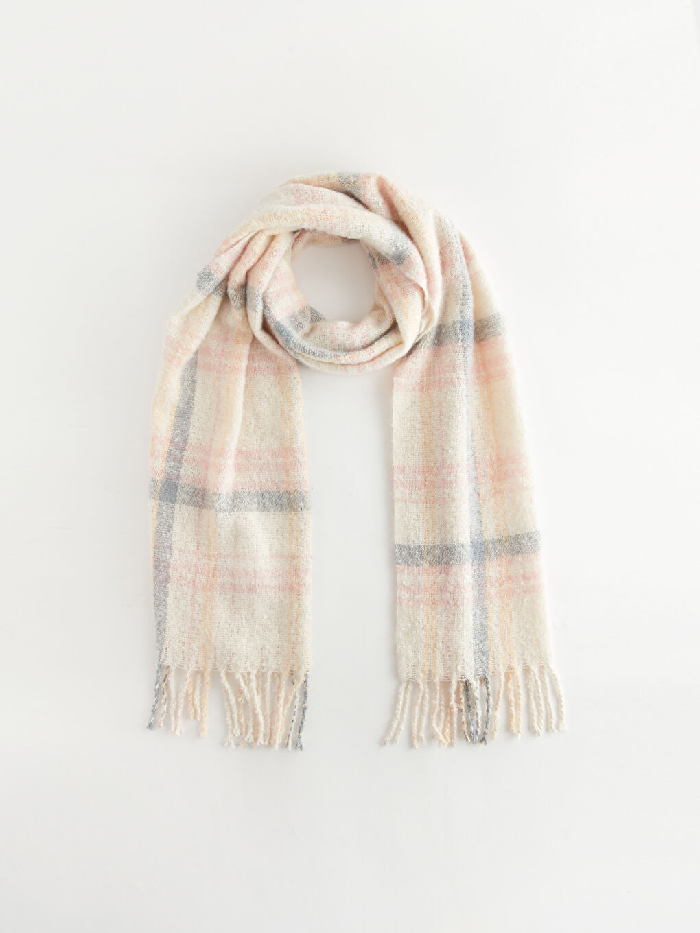 LCW ACCESSORIES Fransiger Schal mit Karo-Muster für Damen -W3EO12Z8-LNQ