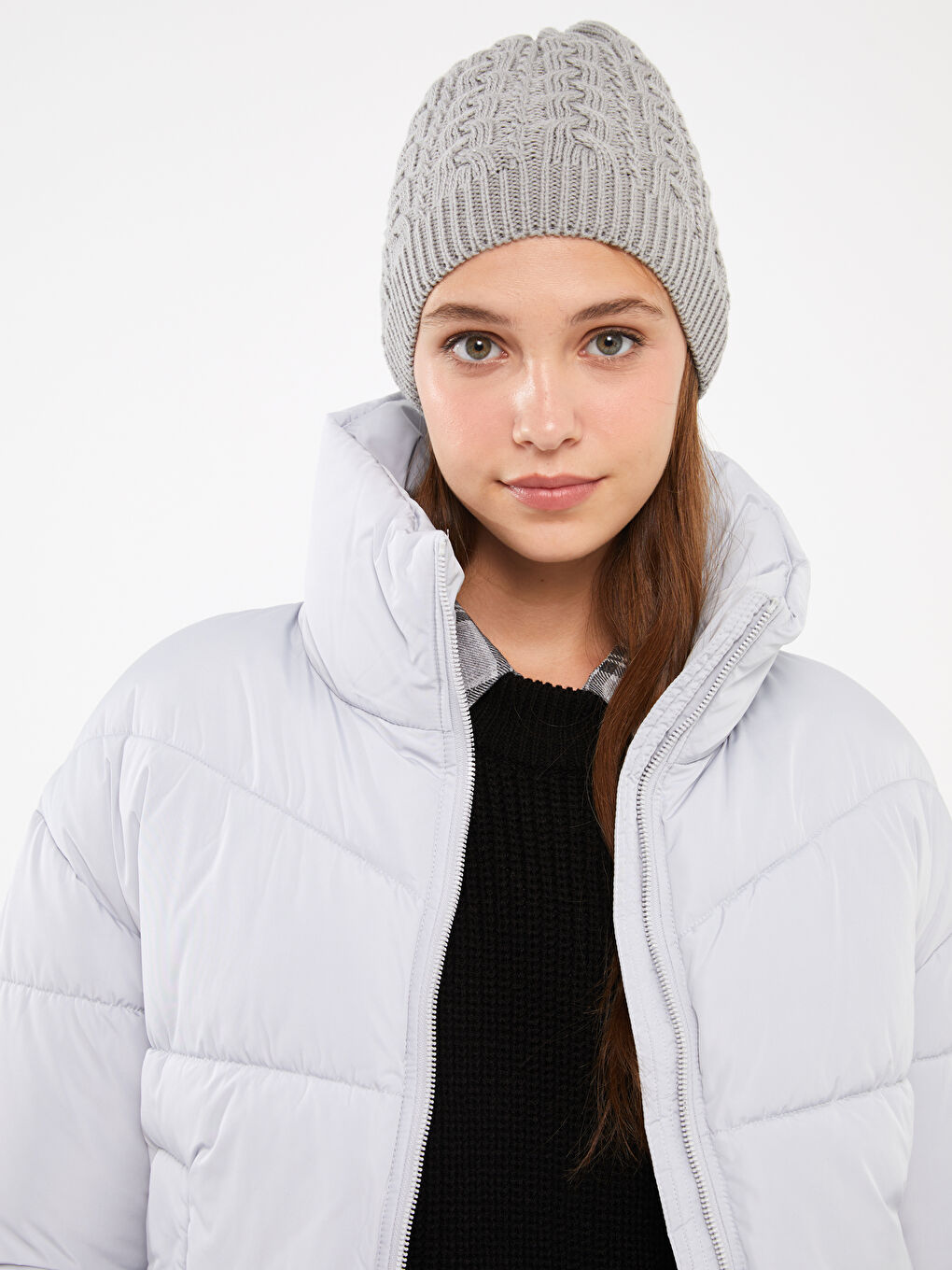 Self Patterned Women's Knitwear Beret-2