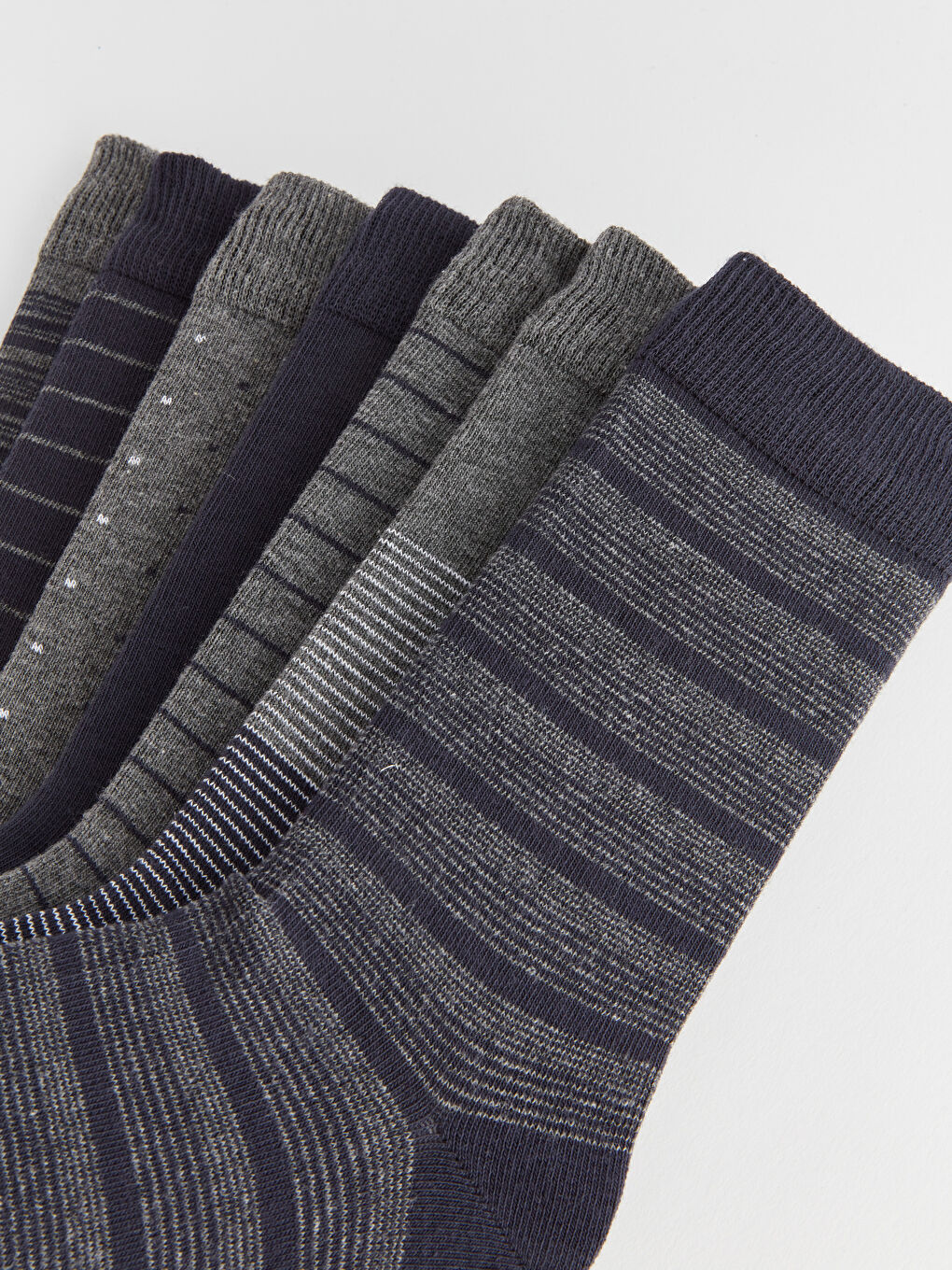 Striped Men's Ankle Socks 7 Pack-2