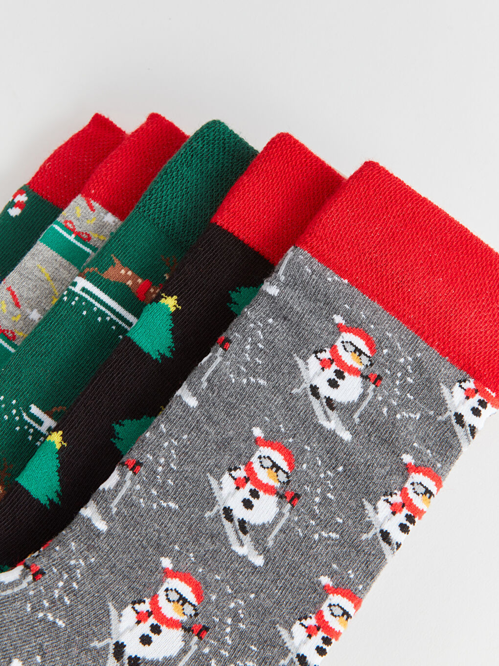 New Year Themed Men's Crew Socks 5 Pack-2