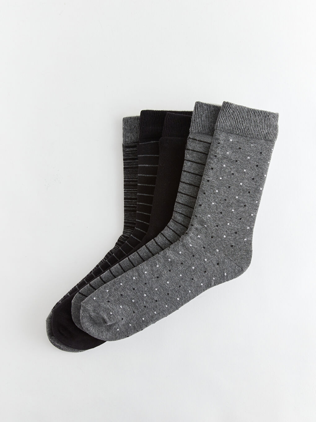 Striped Men's Ankle Socks 5 Pack-1