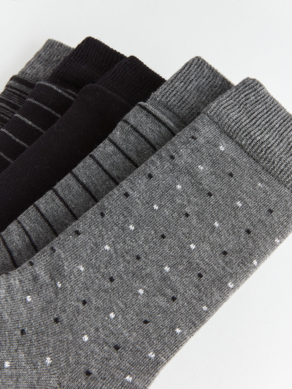 Striped Men's Ankle Socks 5 Pack-2