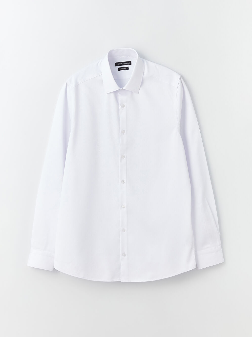 Cămașă Slim Fit cu Mânecă Lungă din Poplin pentru Bărbați-5